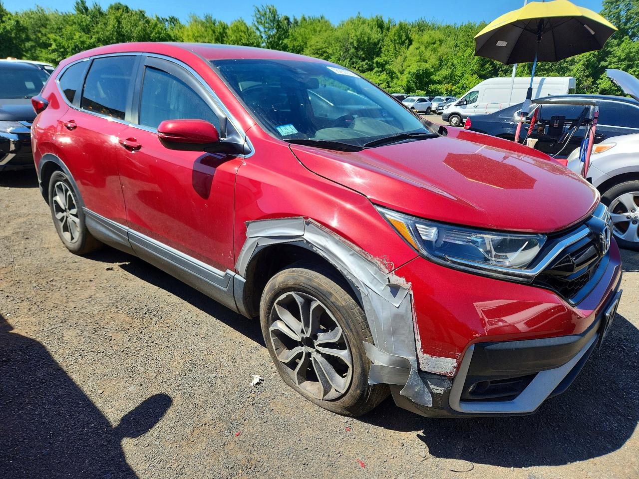 2021 Honda Cr-v Exl Red vin: 2HKRW2H84MH629491