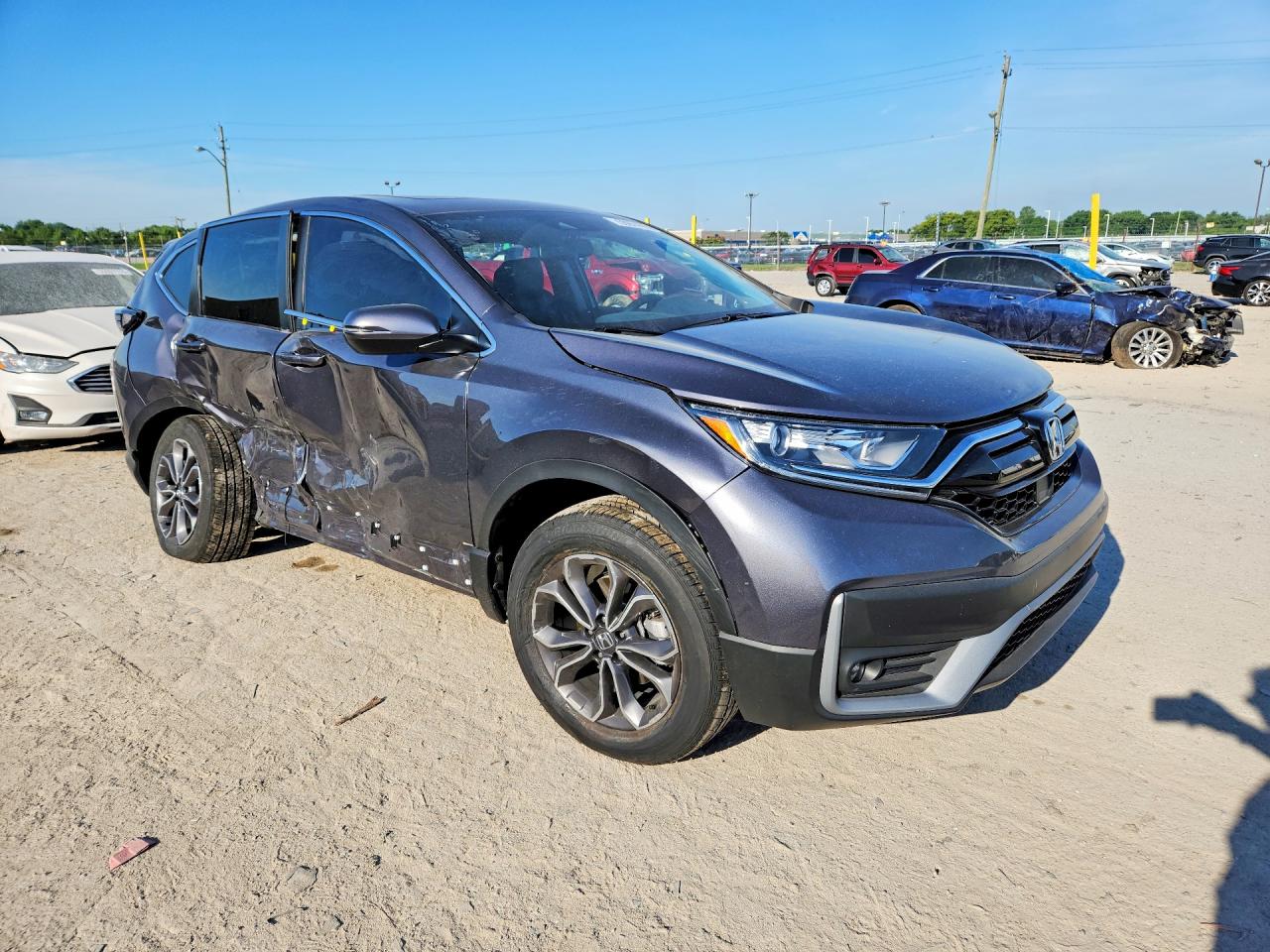 2020 Honda Cr-v Exl Gray vin: 2HKRW2H85LH651370