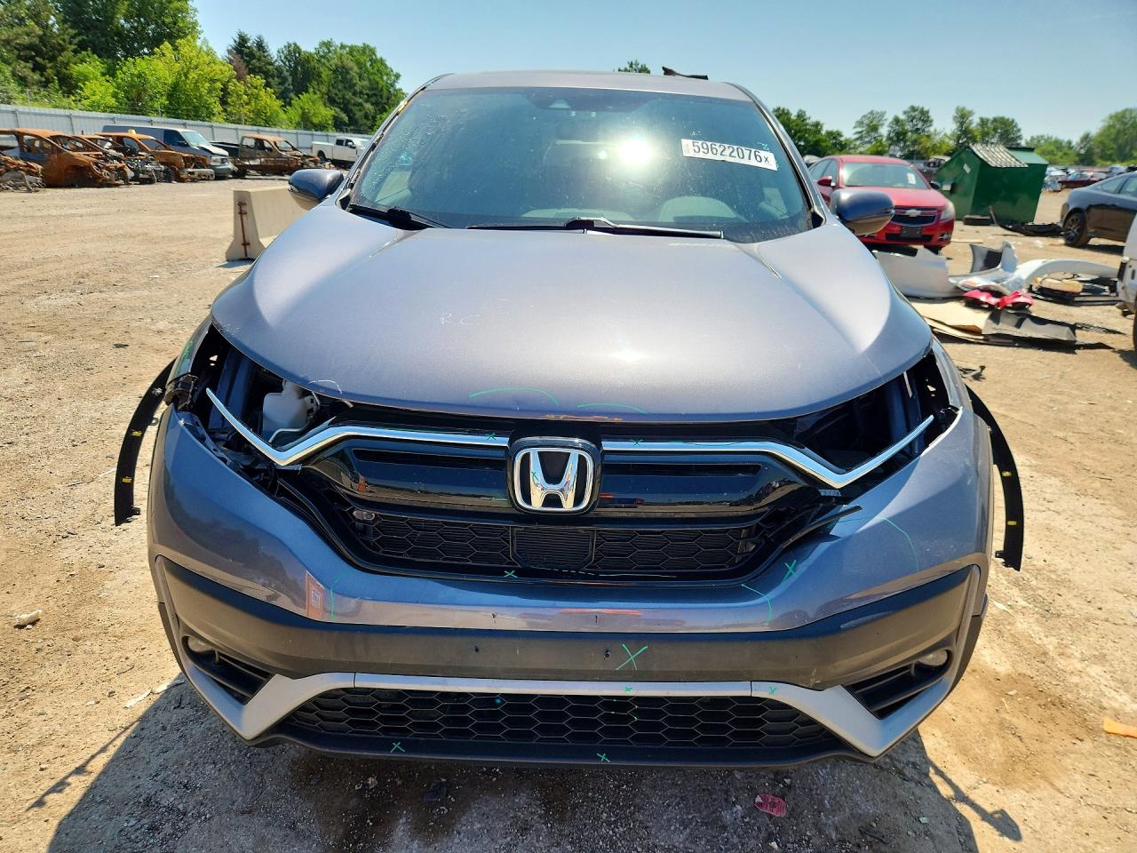 2022 Honda Cr-v Exl Серый vin: 2HKRW2H85NH600549