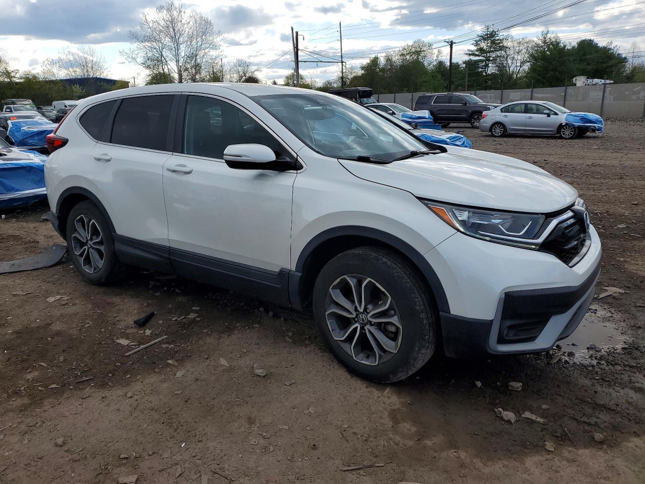 2022 Honda Cr-v Exl White vin: 2HKRW2H85NH659634