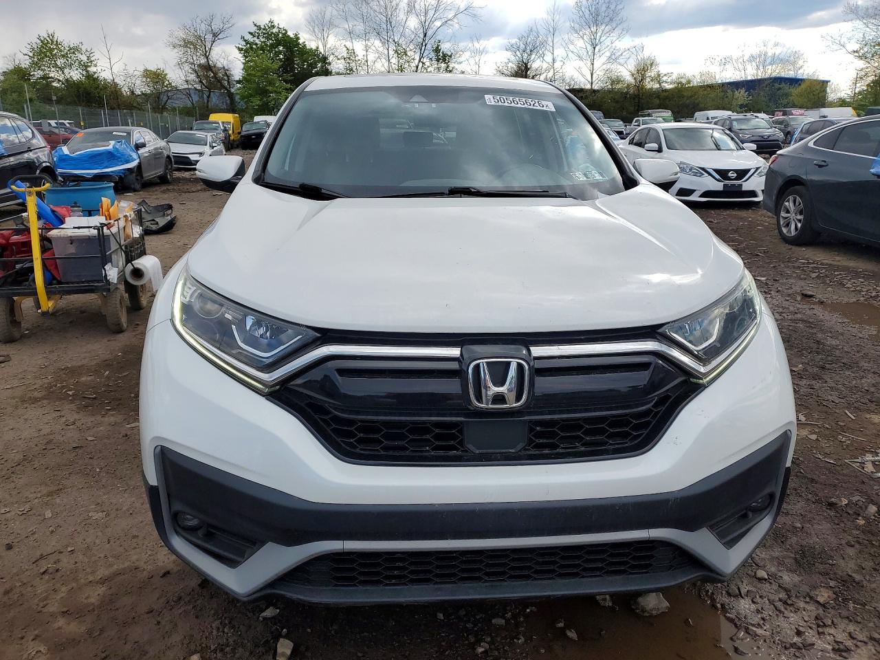 2022 Honda Cr-v Exl White vin: 2HKRW2H85NH659634