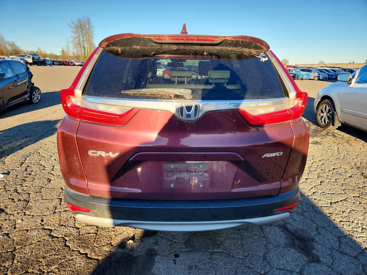 2017 Honda Cr-v Exl Burgundy vin: 2HKRW2H86HH645990