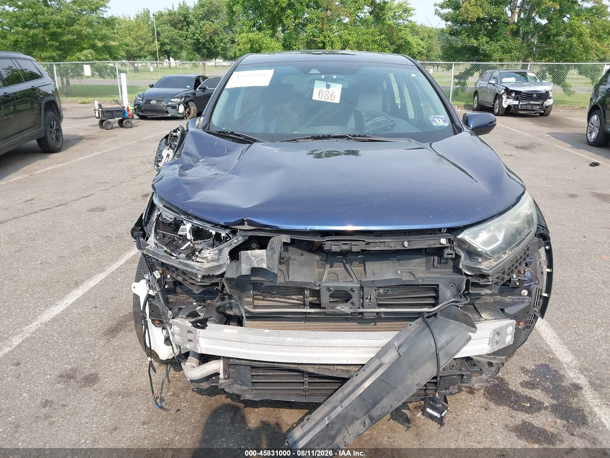2017 Honda Cr-v Ex-l/ex-l Navi Dark Blue vin: 2HKRW2H86HH679301