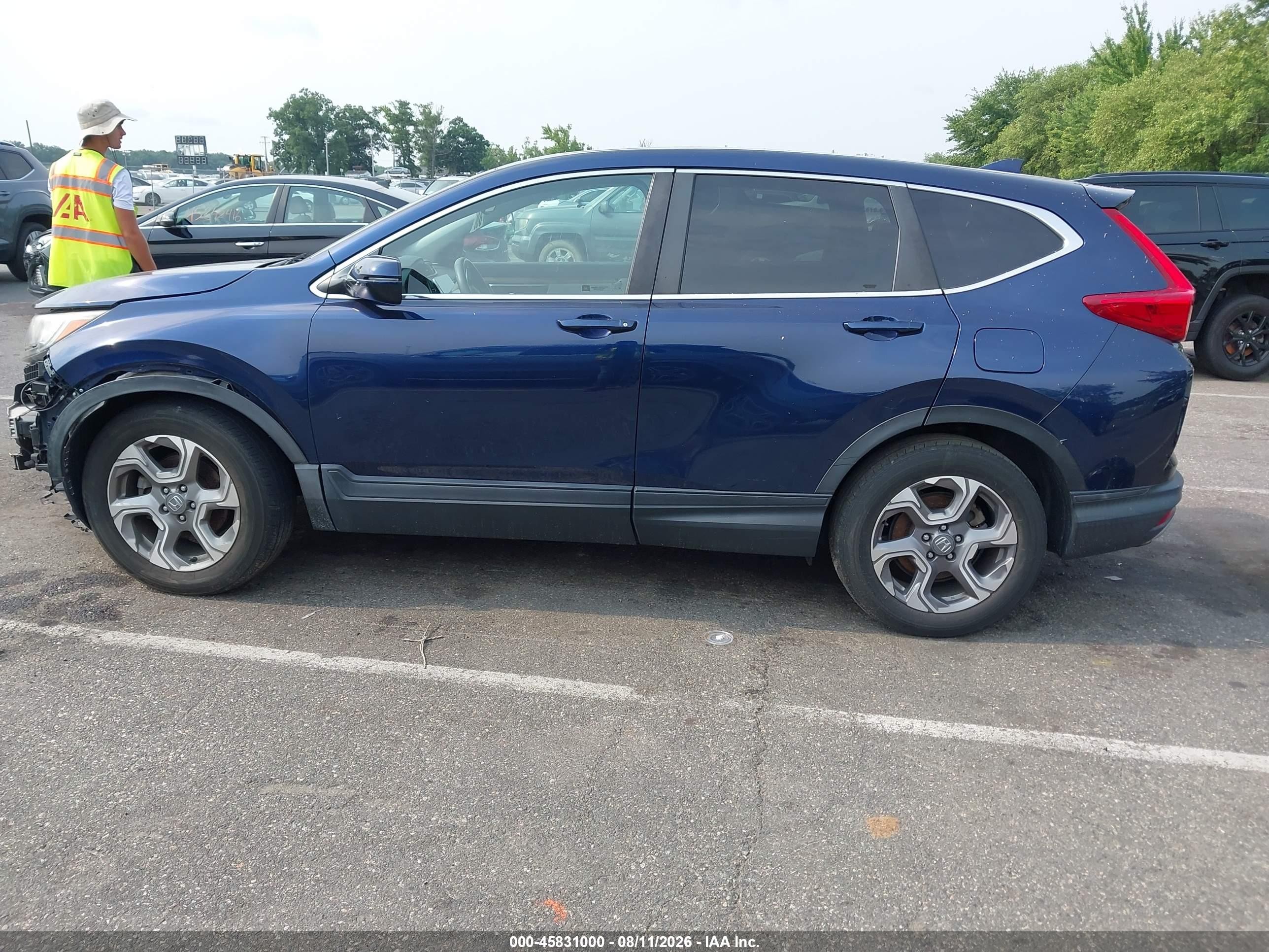 2017 Honda Cr-v Ex-l/ex-l Navi Dark Blue vin: 2HKRW2H86HH679301