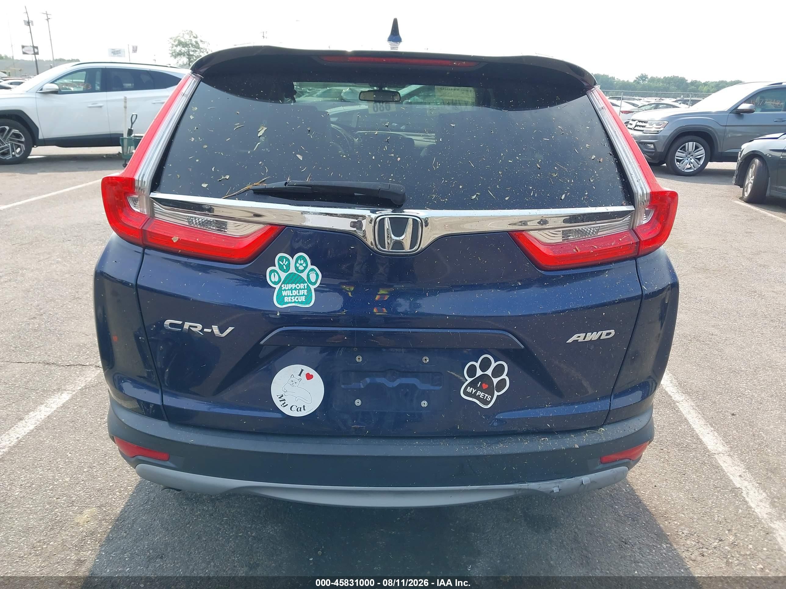 2017 Honda Cr-v Ex-l/ex-l Navi Dark Blue vin: 2HKRW2H86HH679301