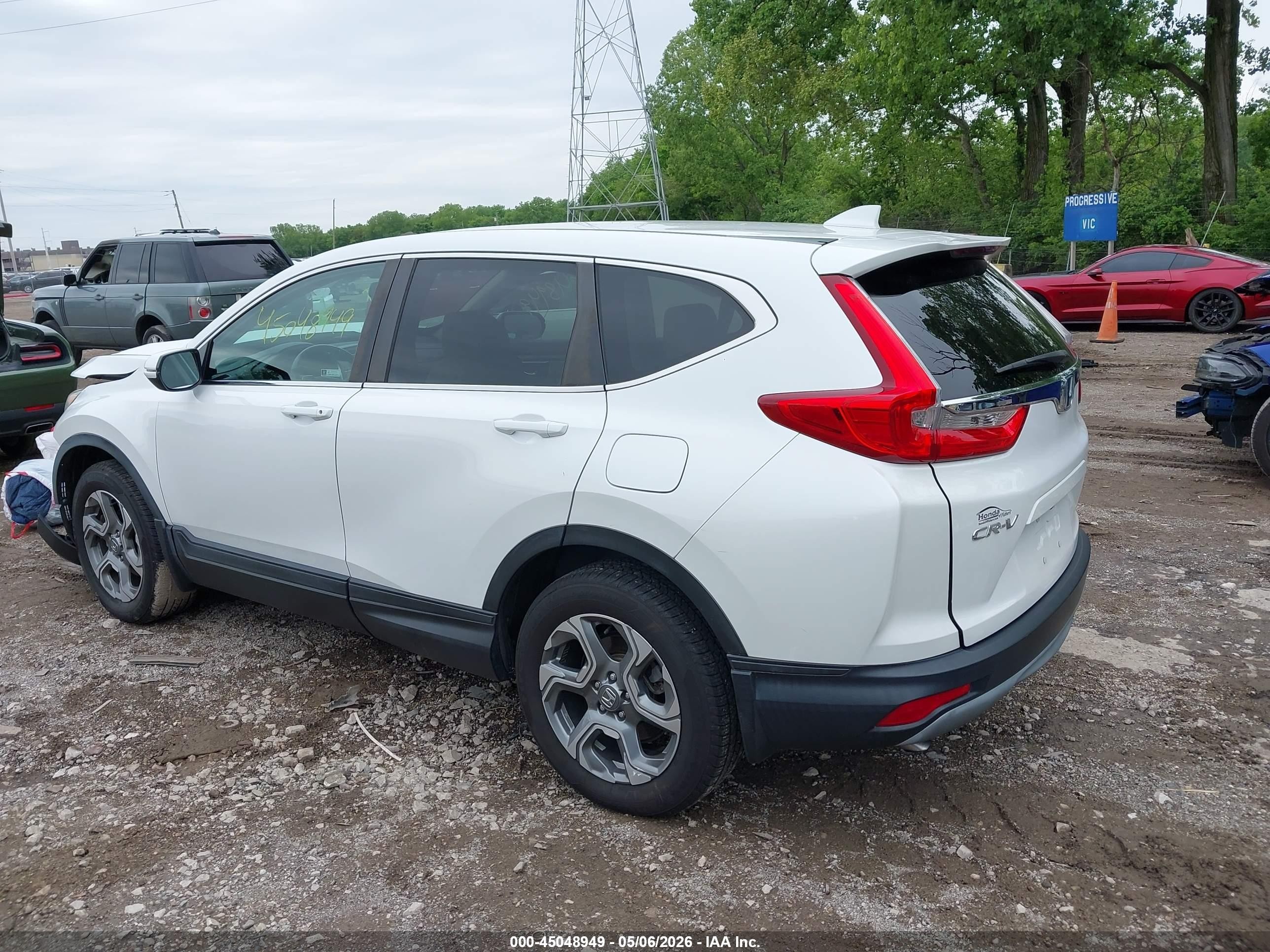 2019 Honda Cr-v Ex-l Белый vin: 2HKRW2H86KH633782