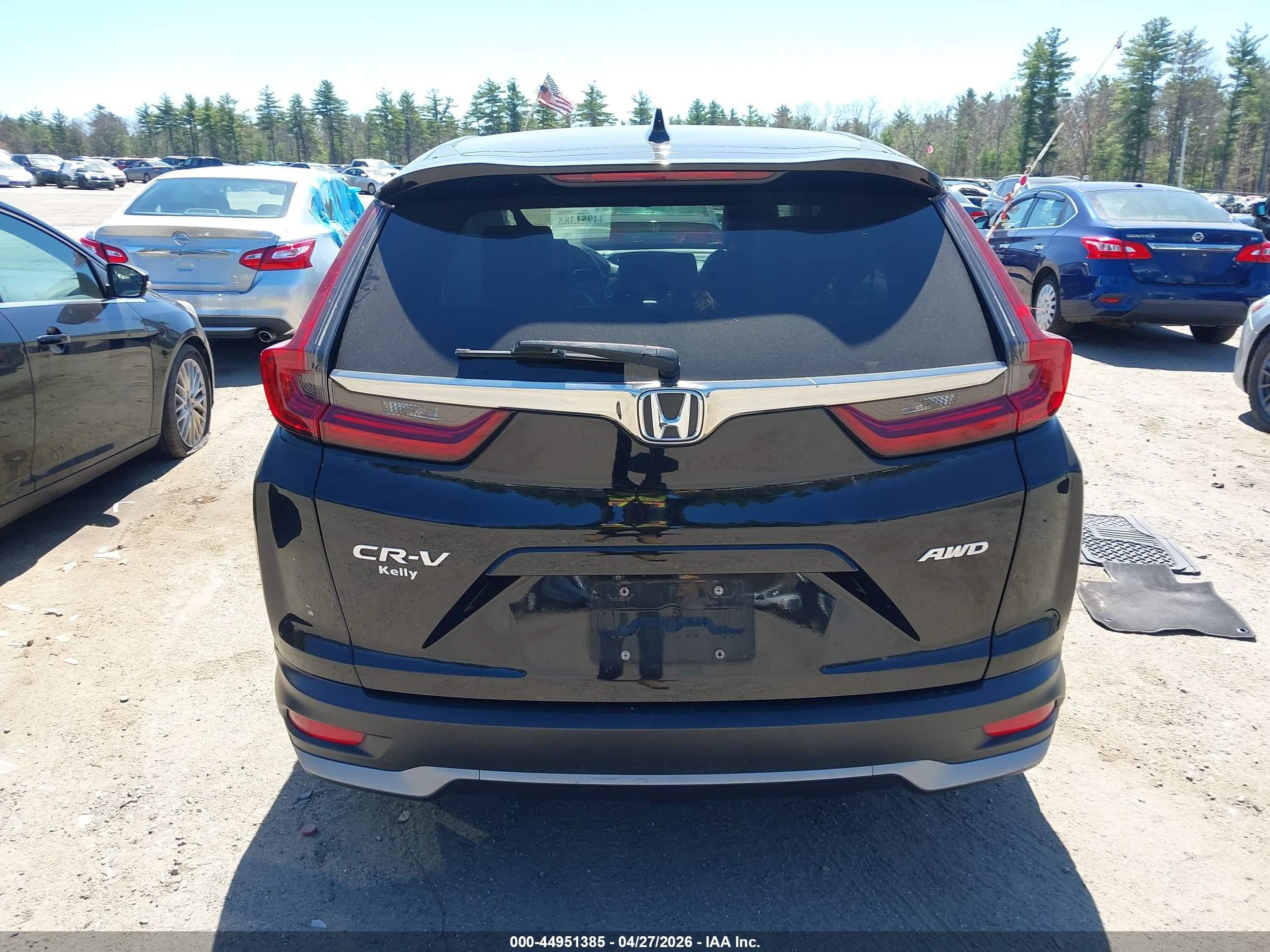 2021 Honda Cr-v Awd Ex-l Черный vin: 2HKRW2H88MH607042