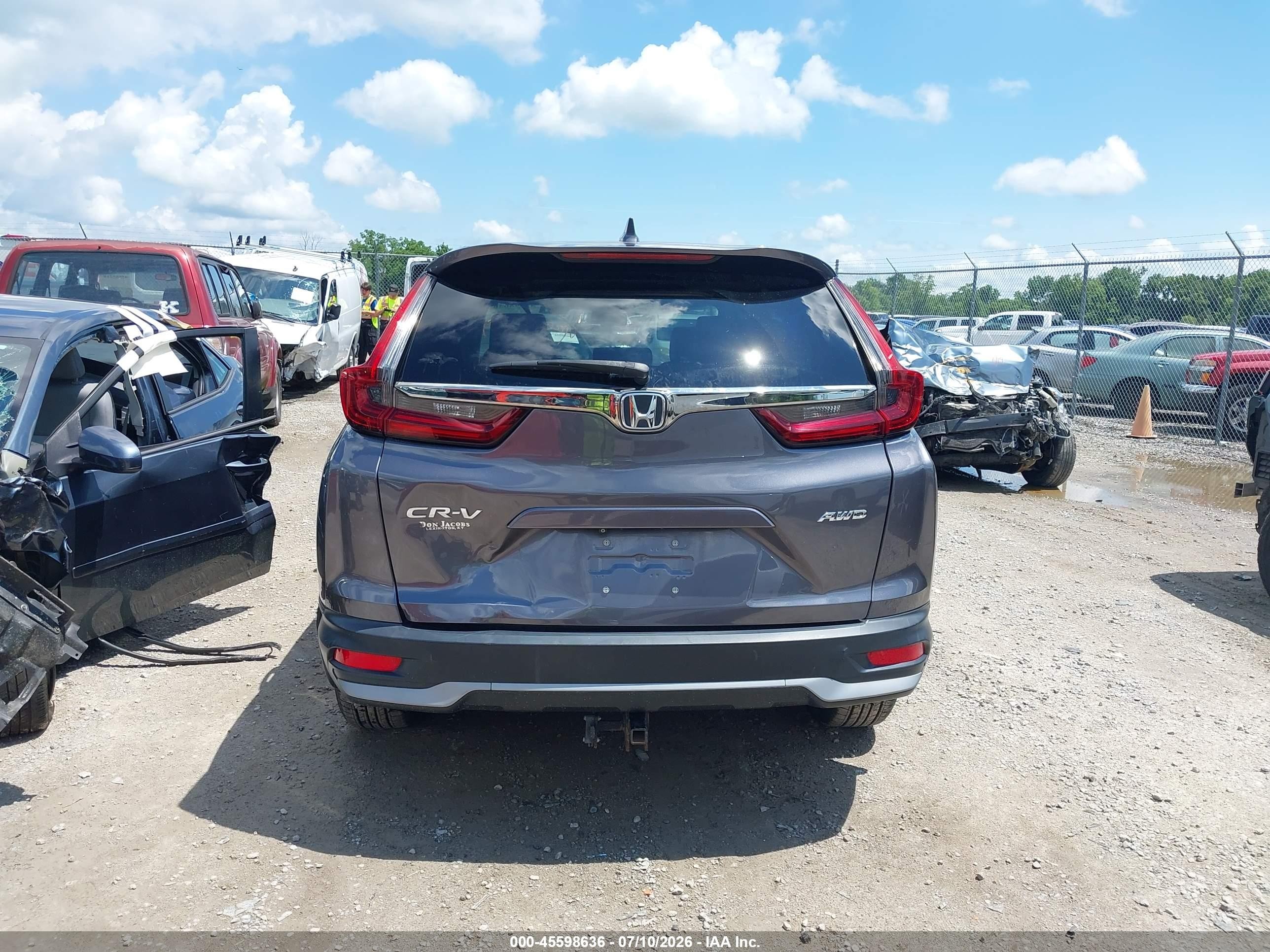2020 Honda Cr-v Awd Ex-l Blue vin: 2HKRW2H8XLH611799
