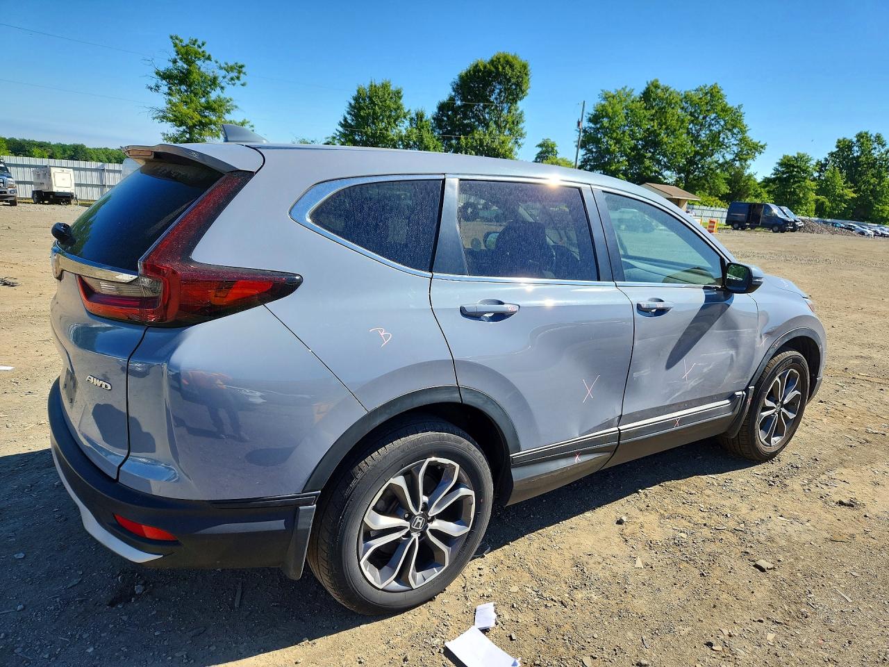 2022 Honda Cr-v Exl Blue vin: 2HKRW2H8XNH657247