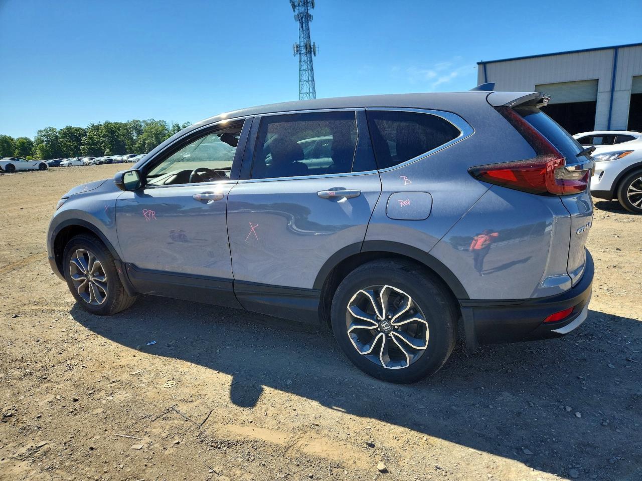 2022 Honda Cr-v Exl Blue vin: 2HKRW2H8XNH657247
