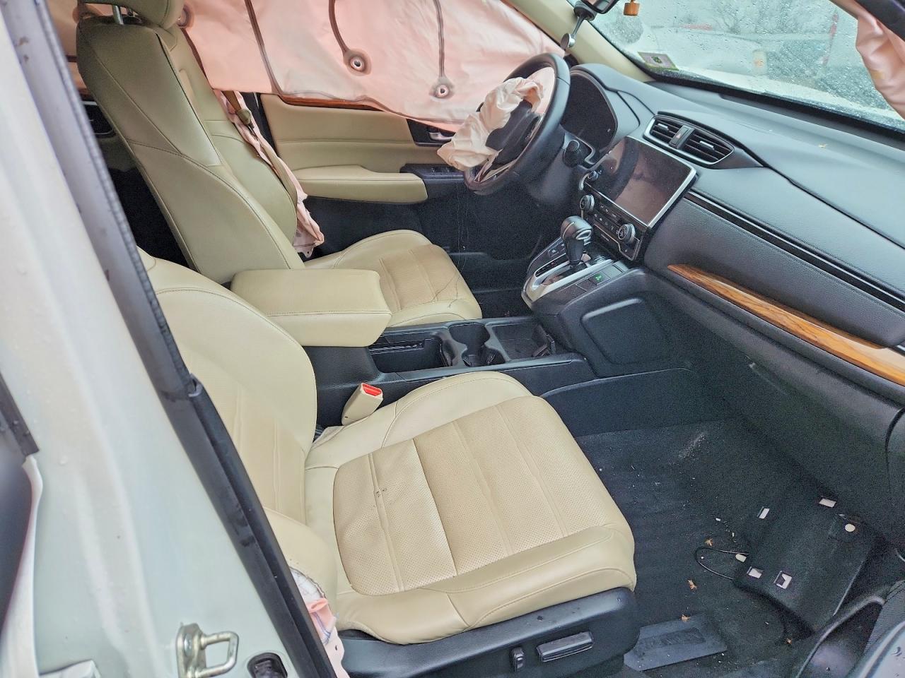2017 Honda Cr-v Touring White vin: 2HKRW2H90HH606790