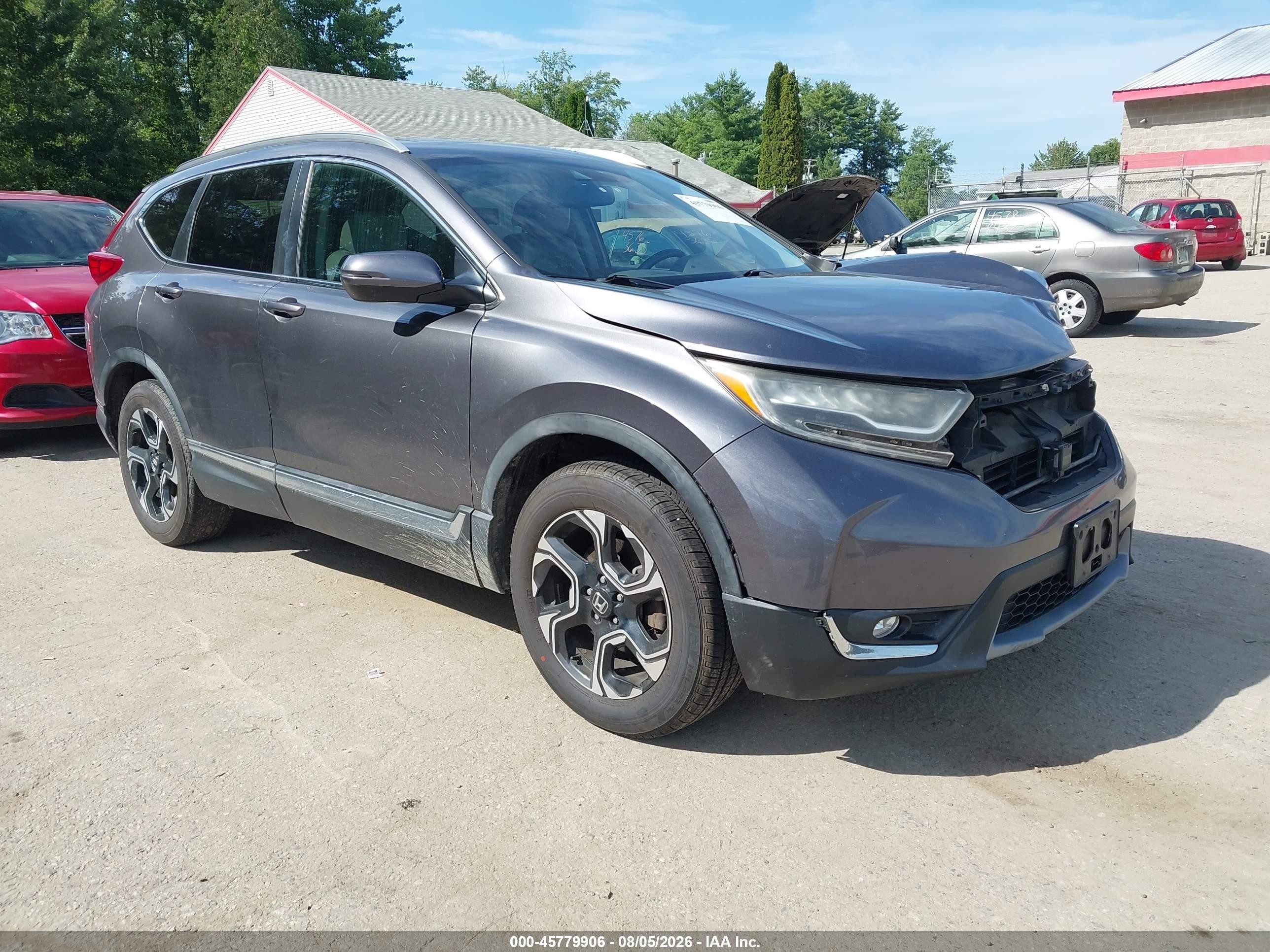 2017 Honda Cr-v Touring Gray vin: 2HKRW2H92HH628855