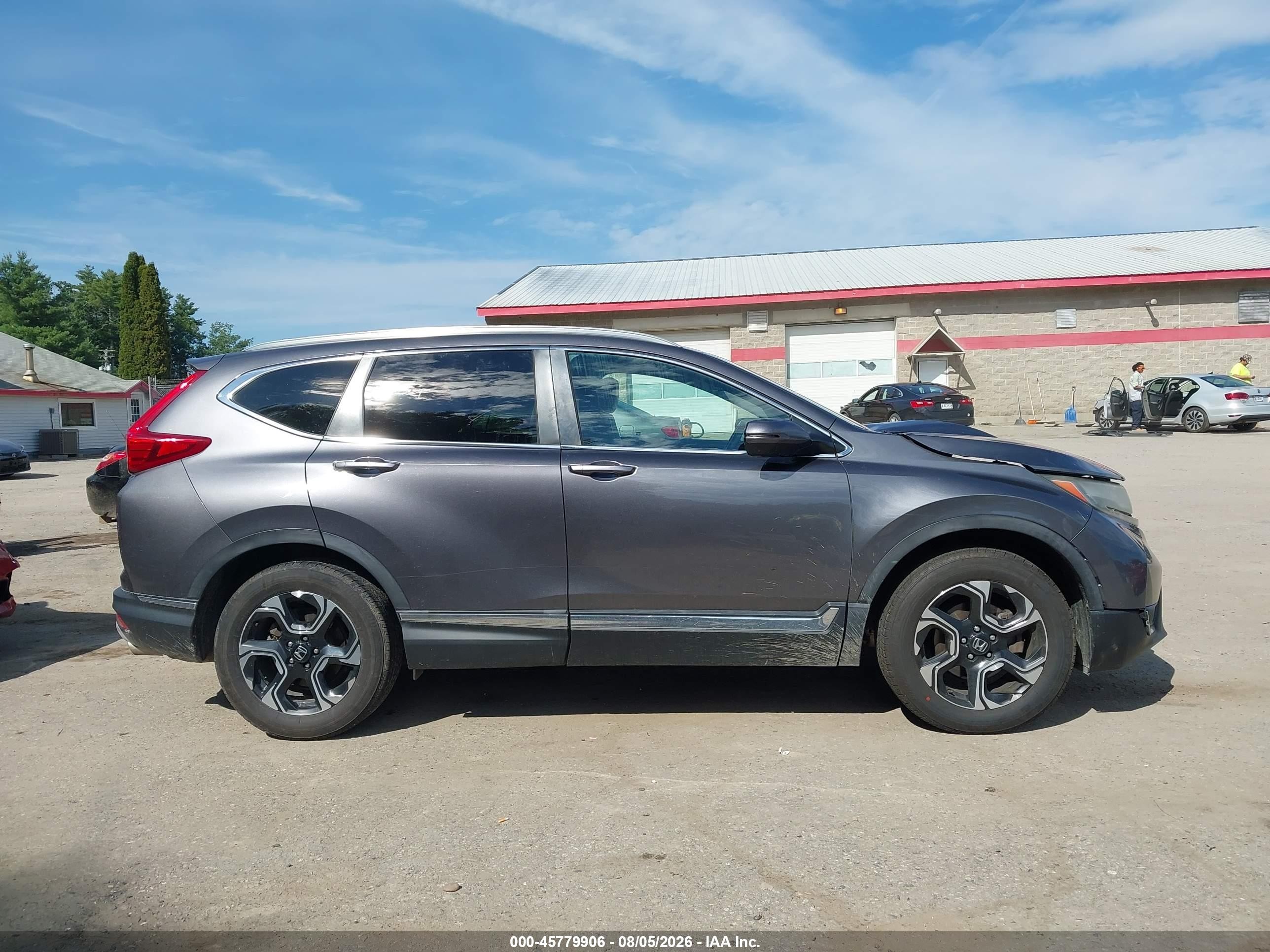 2017 Honda Cr-v Touring Gray vin: 2HKRW2H92HH628855
