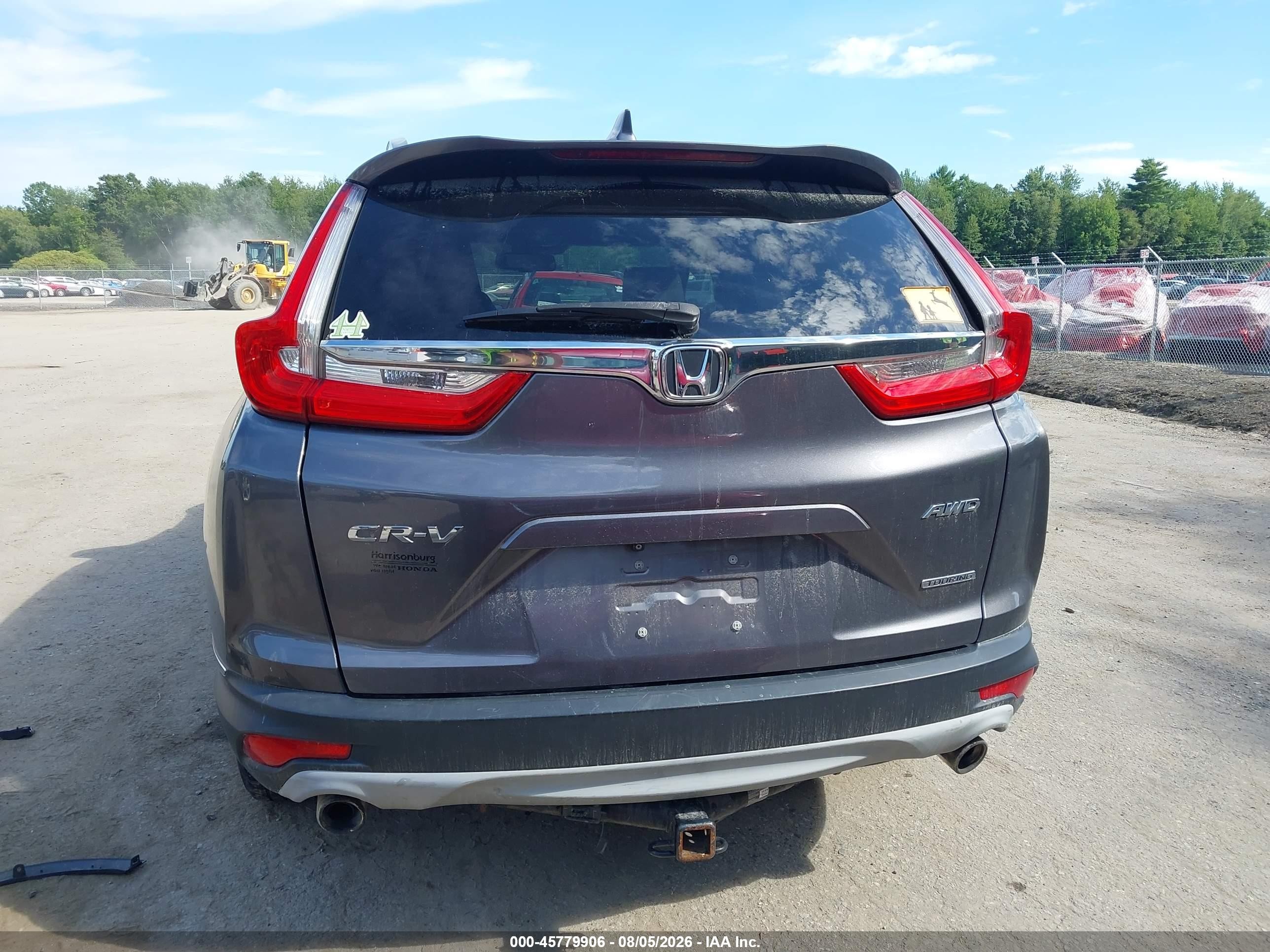 2017 Honda Cr-v Touring Gray vin: 2HKRW2H92HH628855