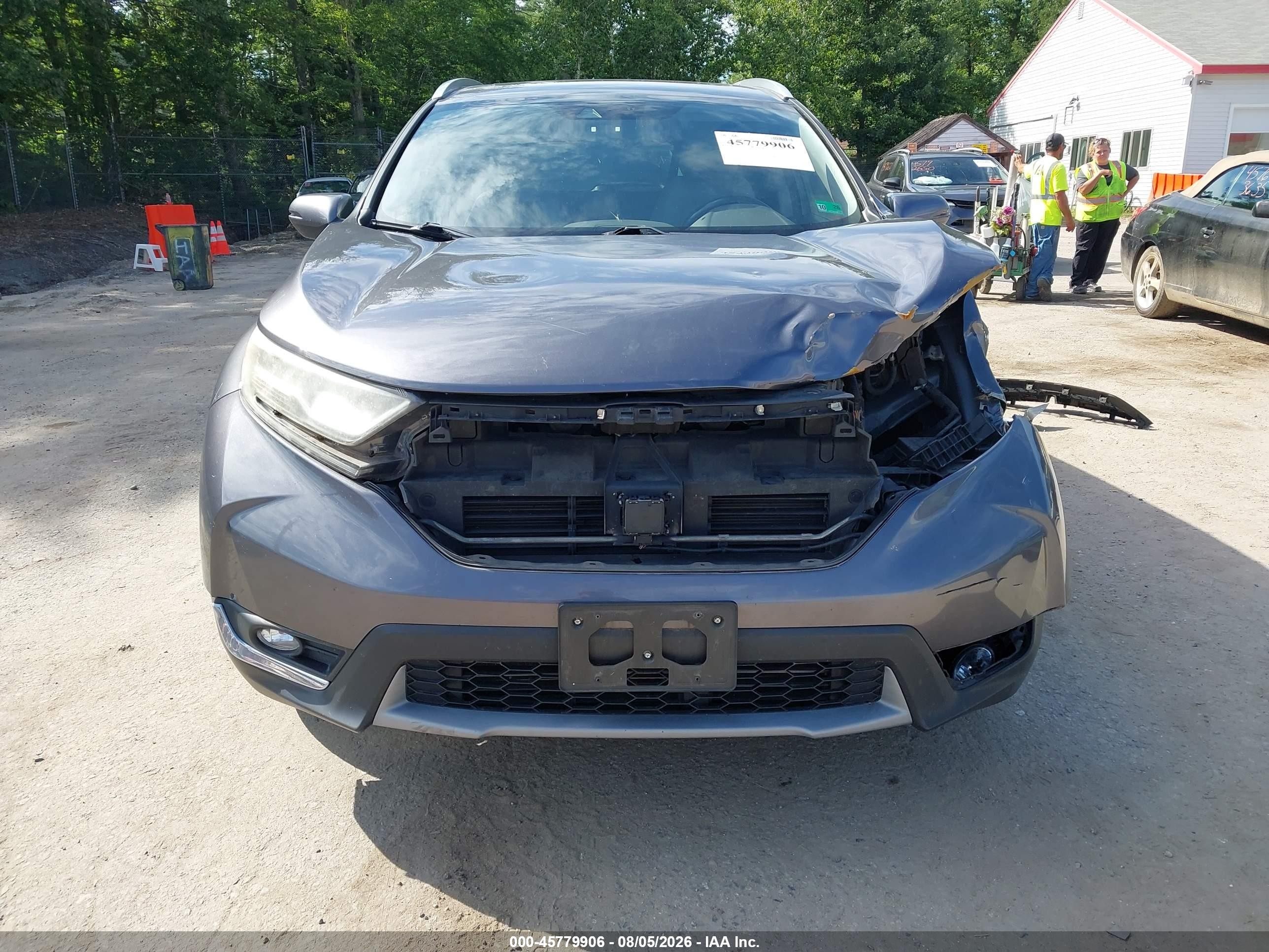 2017 Honda Cr-v Touring Gray vin: 2HKRW2H92HH628855