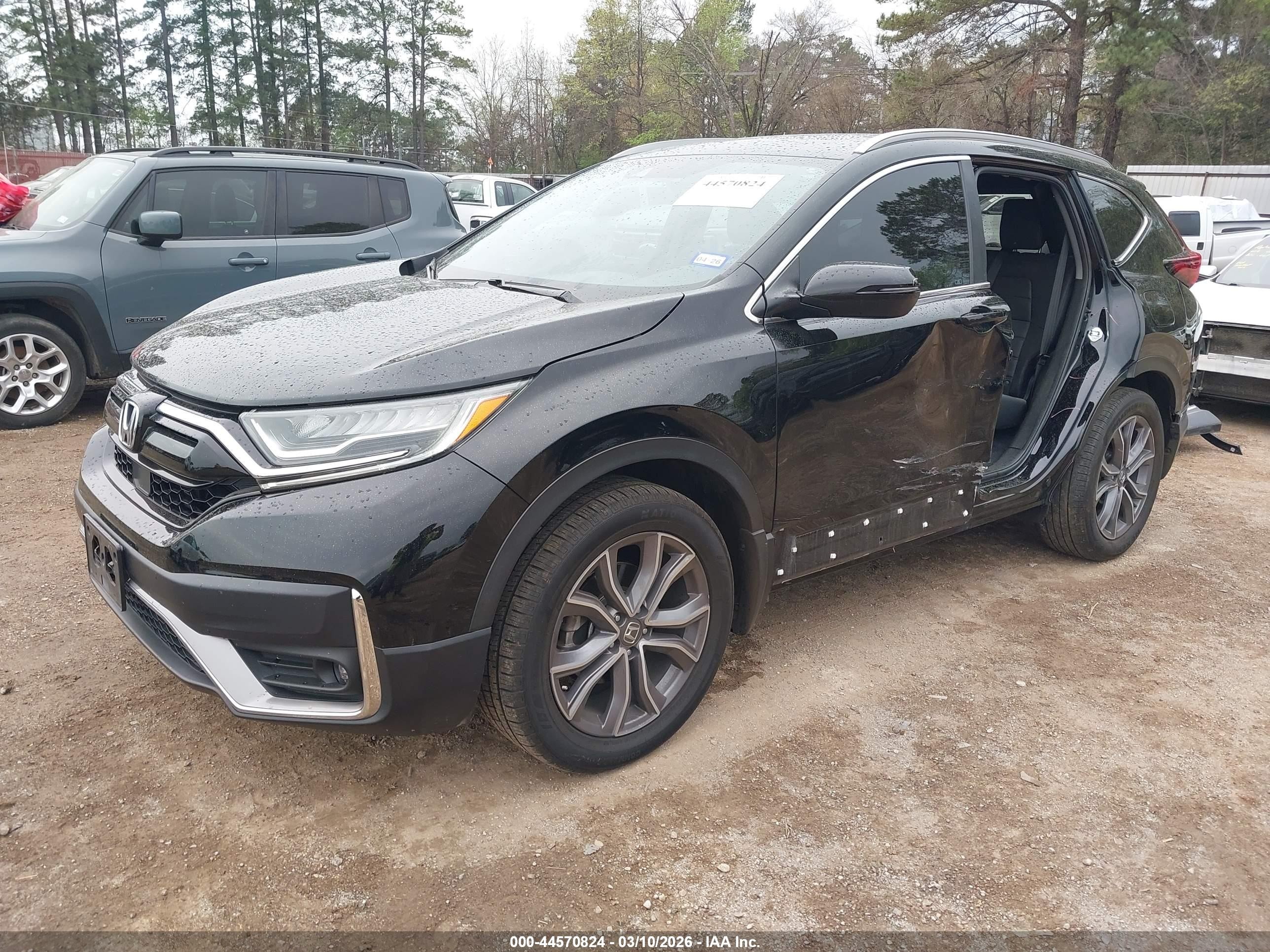 2022 Honda Cr-v Awd Touring Черный vin: 2HKRW2H92NH645991