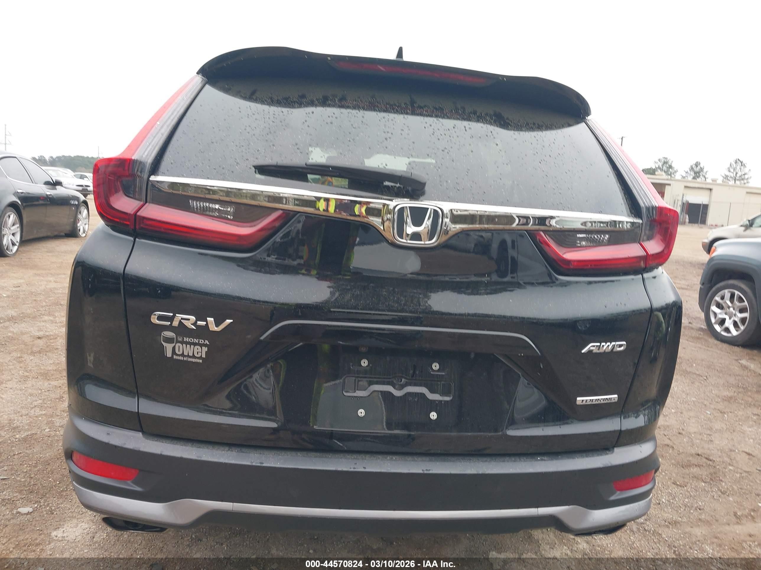 2022 Honda Cr-v Awd Touring Черный vin: 2HKRW2H92NH645991