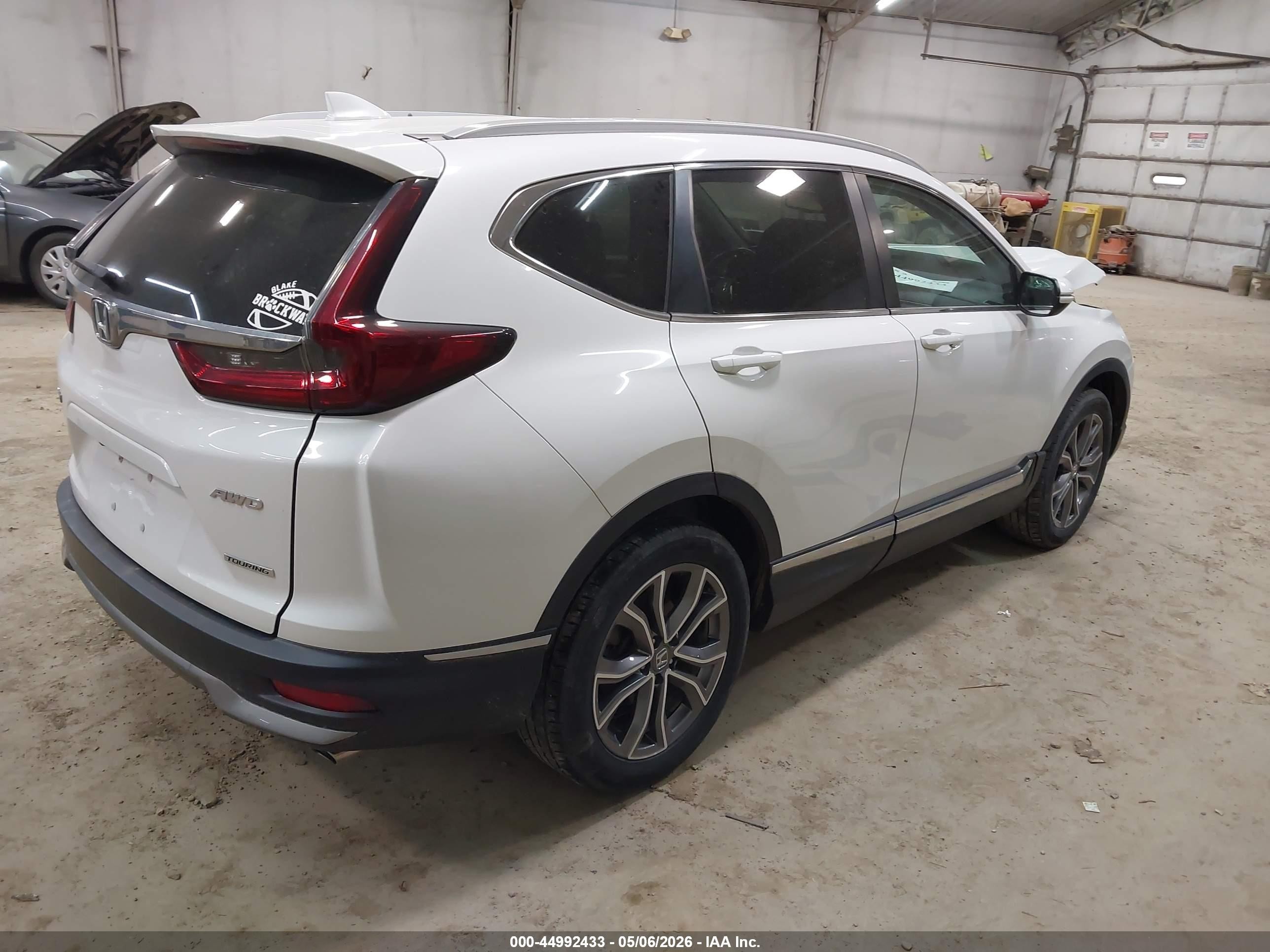 2021 Honda Cr-v Awd Touring White vin: 2HKRW2H96MH638766