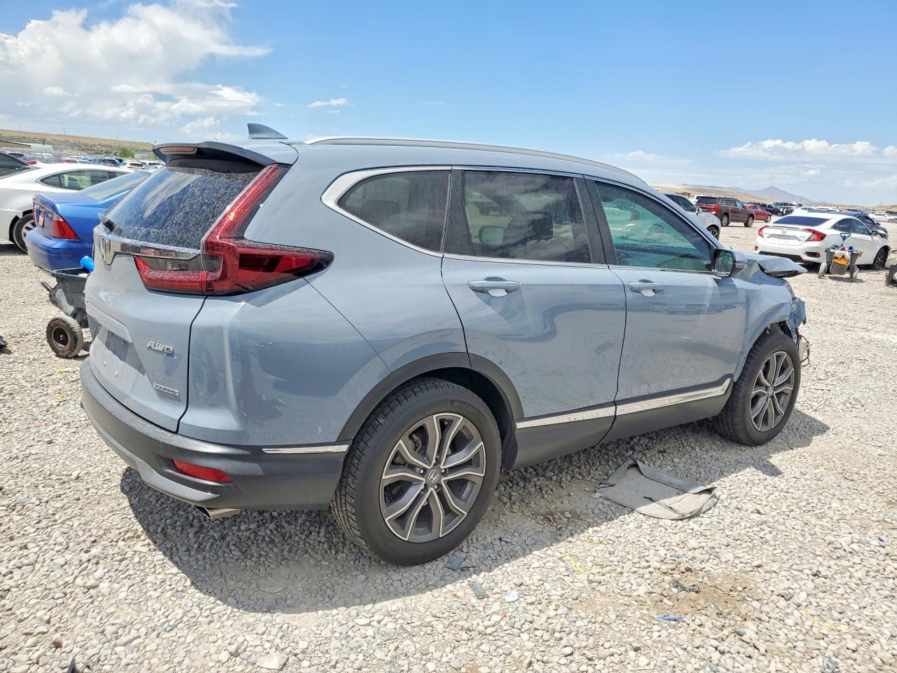 2021 Honda Cr-v Touring Blue vin: 2HKRW2H96MH644602