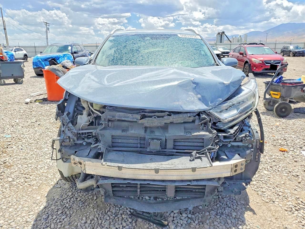 2021 Honda Cr-v Touring Blue vin: 2HKRW2H96MH644602
