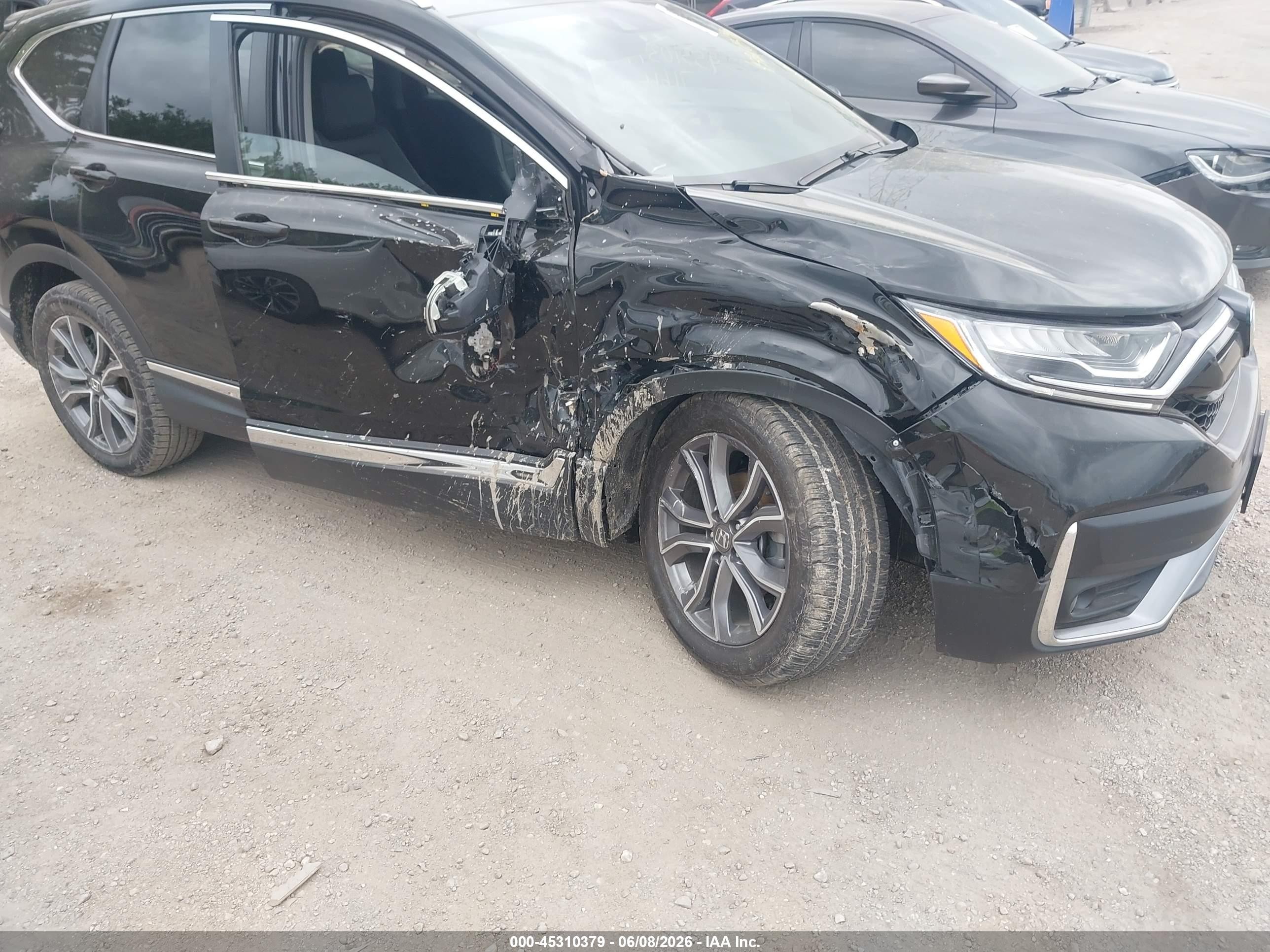 2021 Honda Cr-v Awd Touring Black vin: 2HKRW2H97MH640378