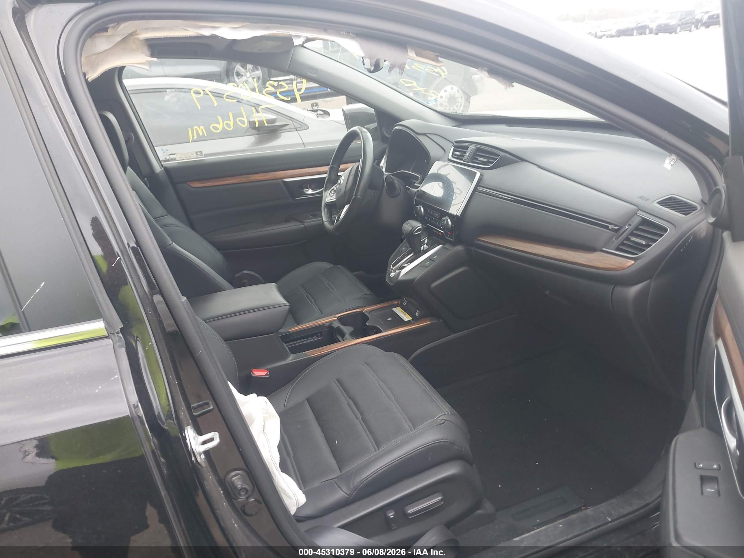 2021 Honda Cr-v Awd Touring Black vin: 2HKRW2H97MH640378