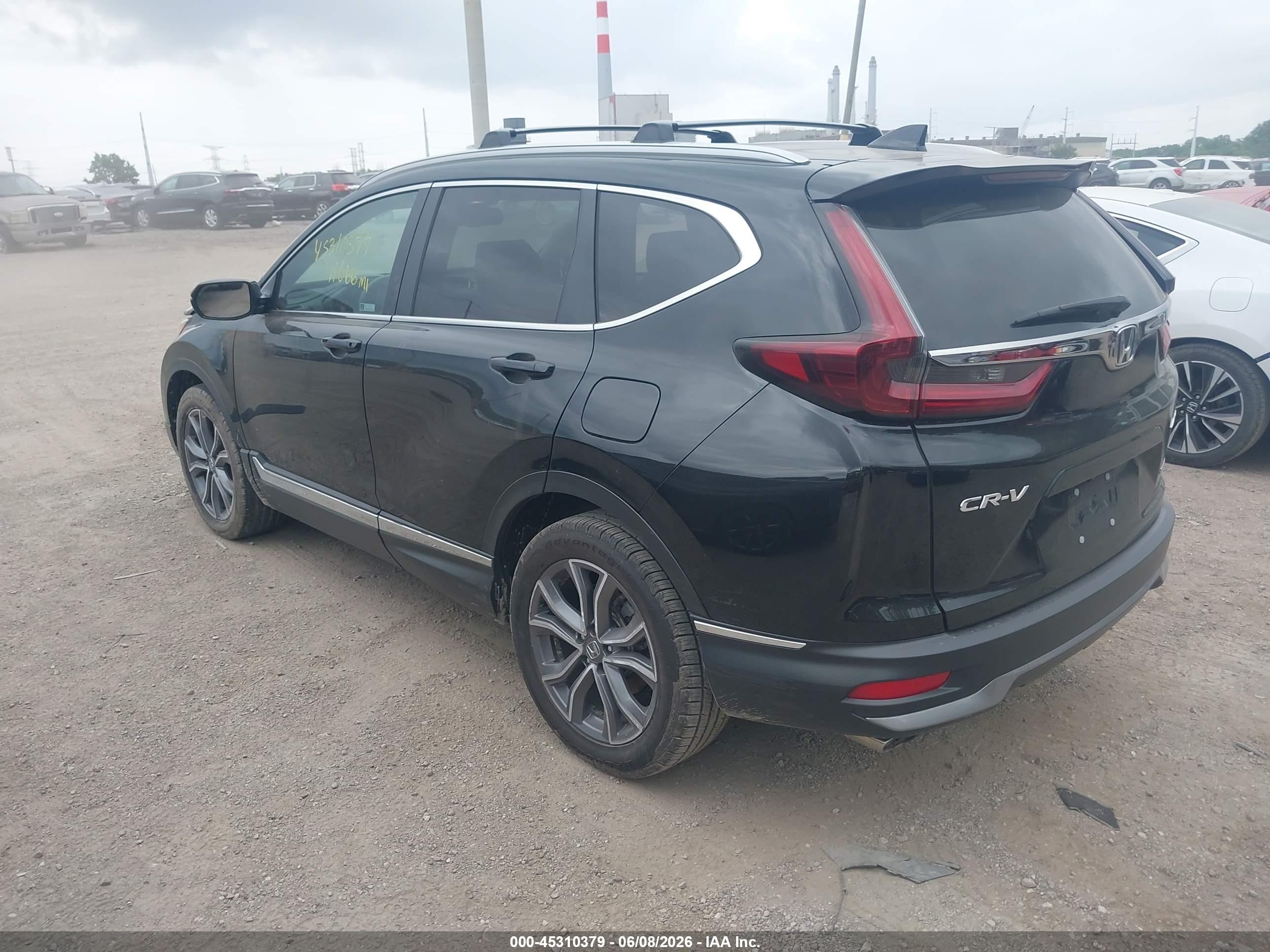 2021 Honda Cr-v Awd Touring Black vin: 2HKRW2H97MH640378