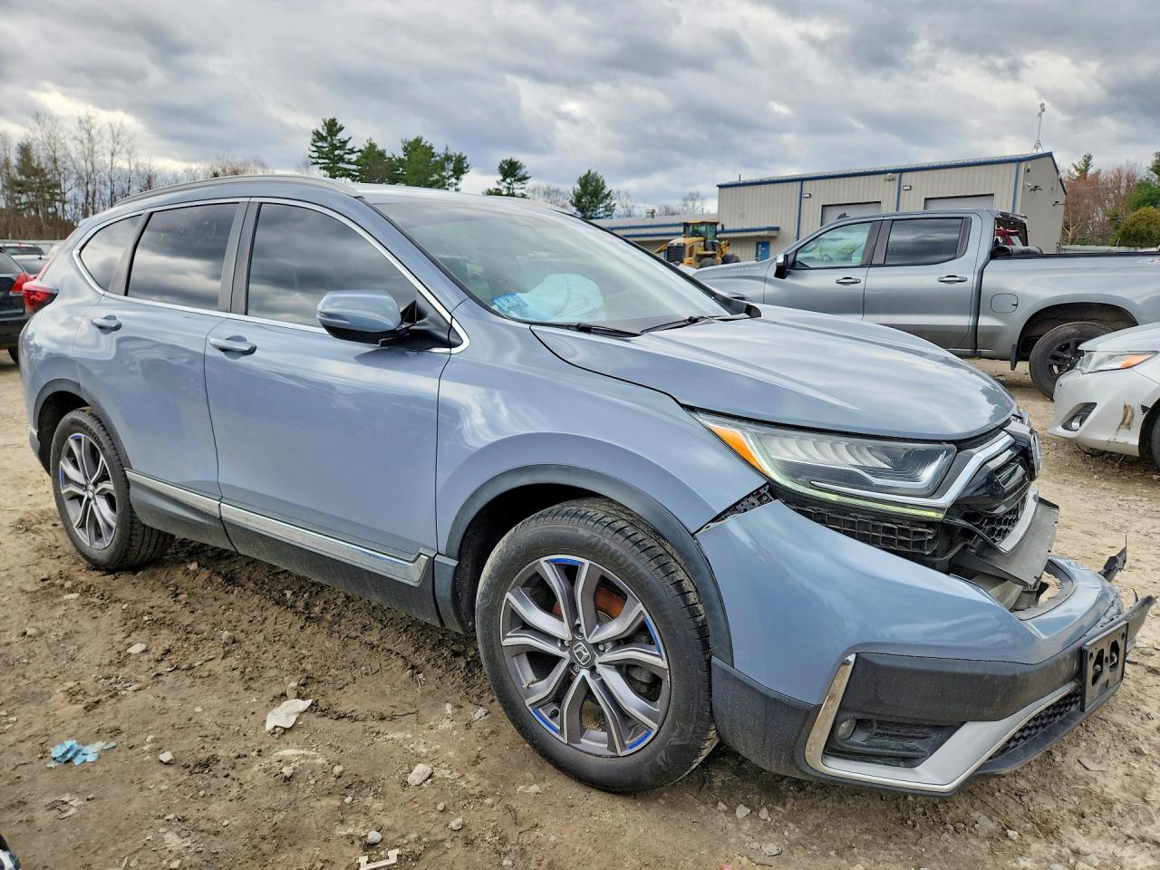 2020 Honda Crv Awd Blue vin: 2HKRW2H98LH630179