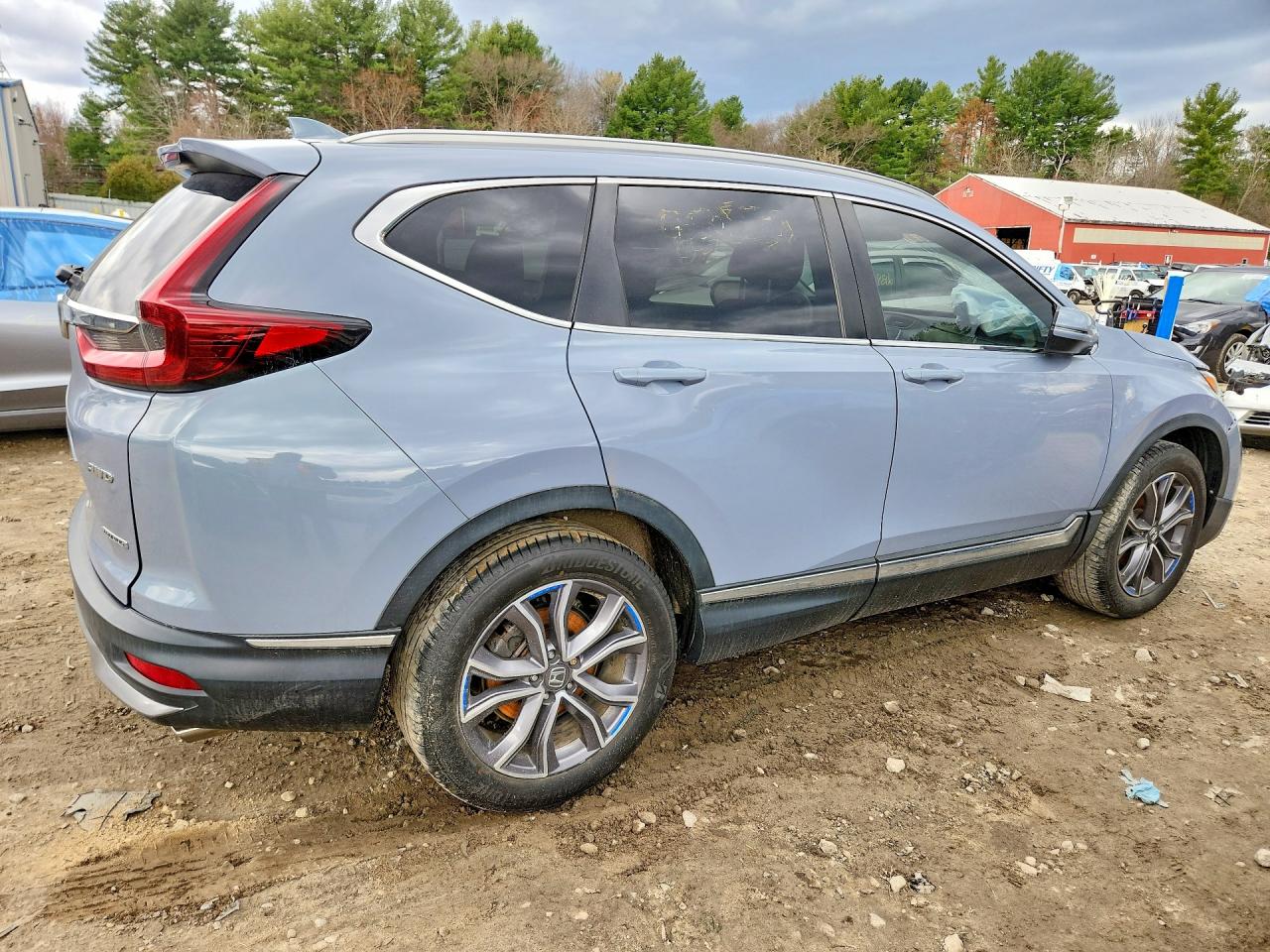 2020 Honda Crv Awd Blue vin: 2HKRW2H98LH630179