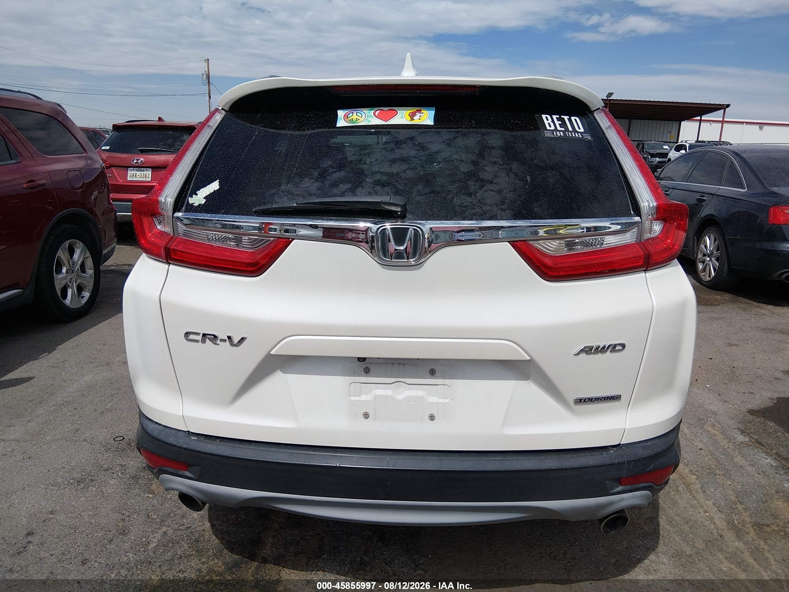 2018 Honda Cr-v Touring Белый vin: 2HKRW2H99JH648994