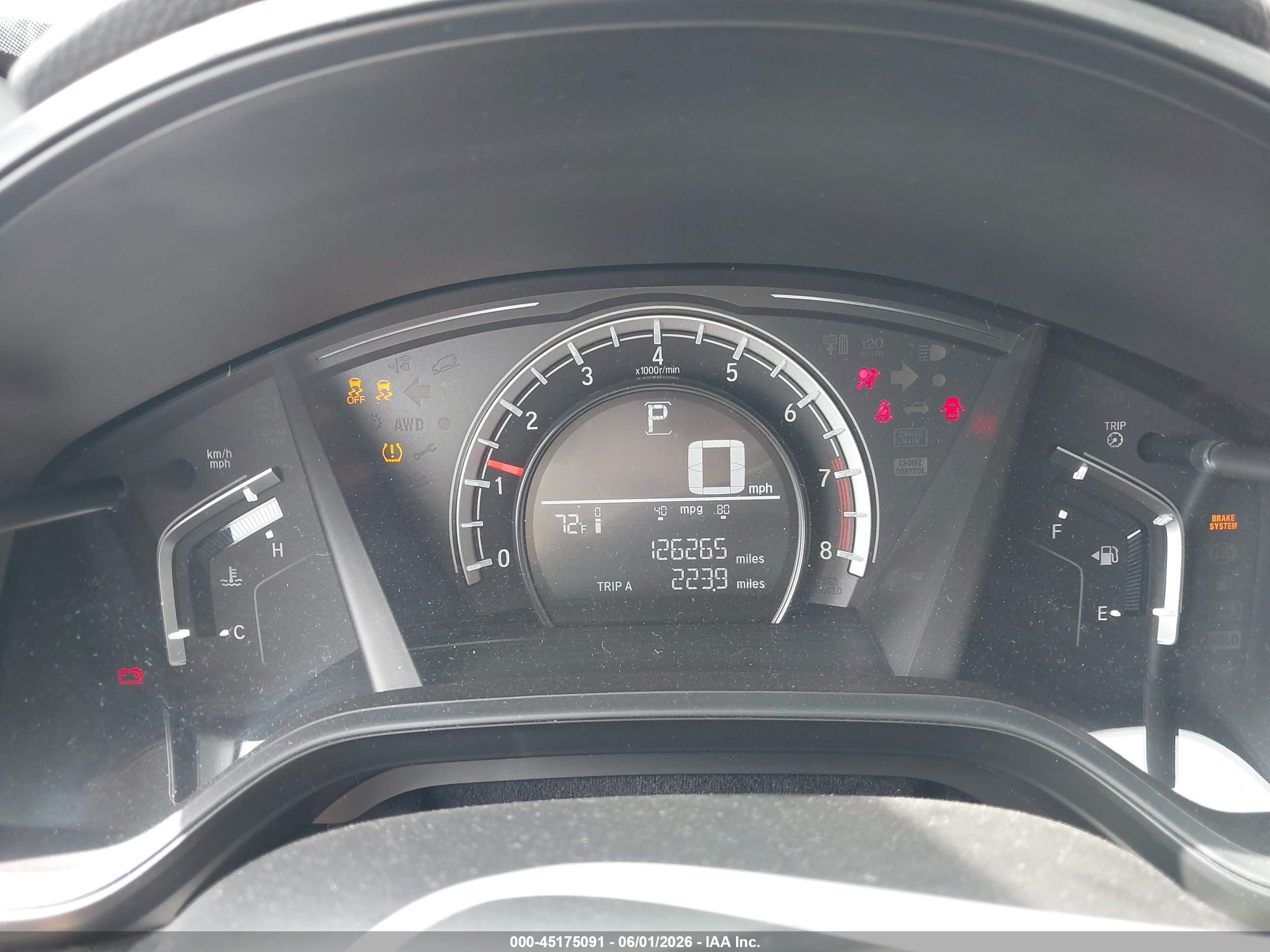 2017 Honda Cr-v Lx Серый vin: 2HKRW5H38HH403191
