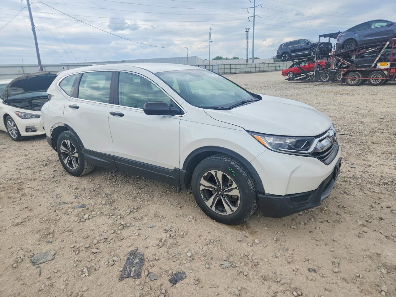 2019 Honda Cr-v Lx White vin: 2HKRW5H38KH410052