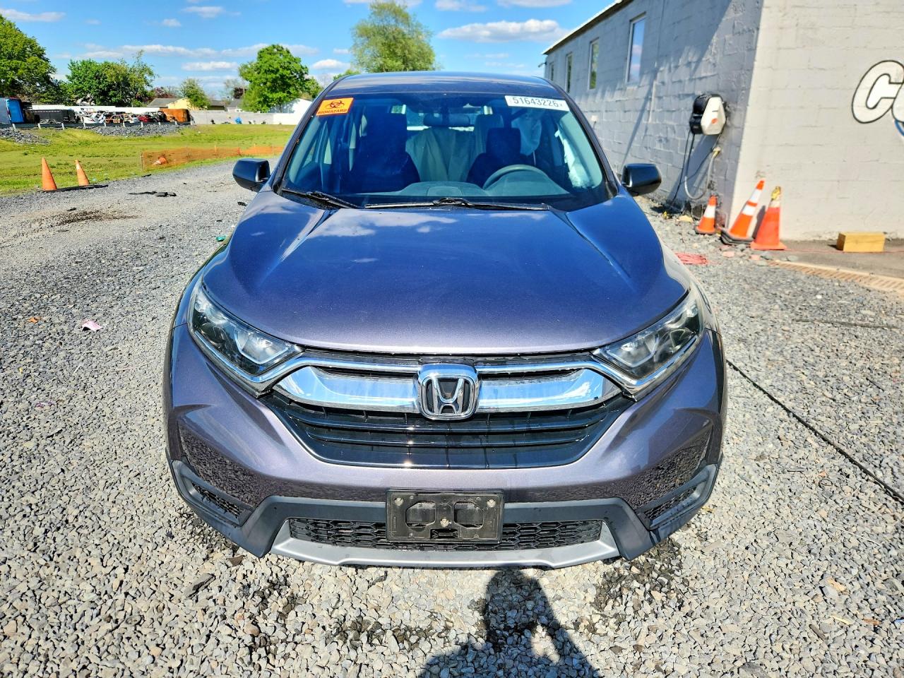 2019 Honda Cr-v Lx Gray vin: 2HKRW6H35KH200112