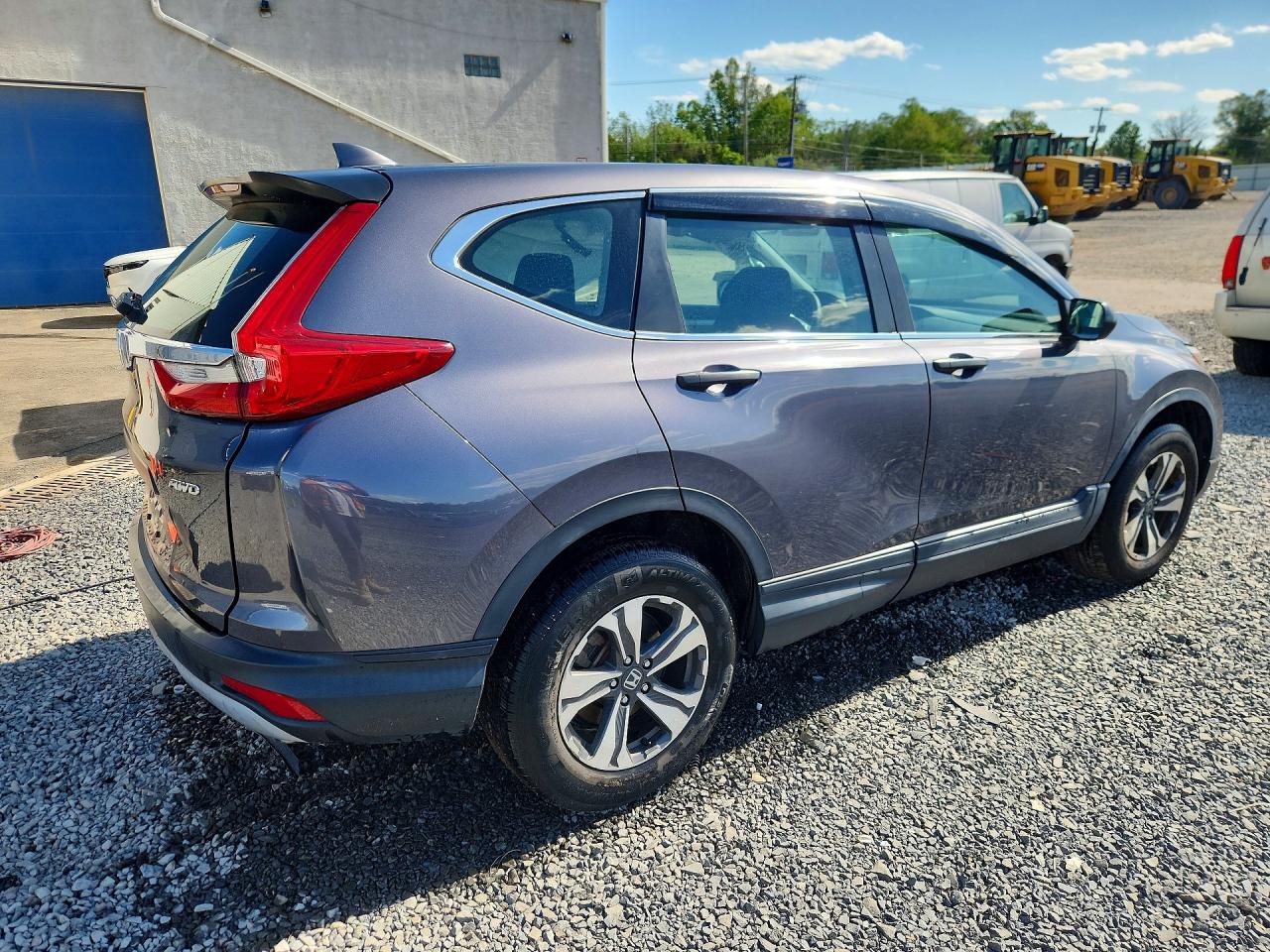 2019 Honda Cr-v Lx Gray vin: 2HKRW6H35KH200112