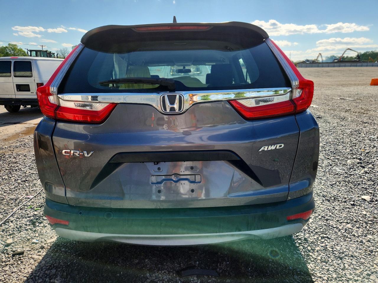 2019 Honda Cr-v Lx Gray vin: 2HKRW6H35KH200112