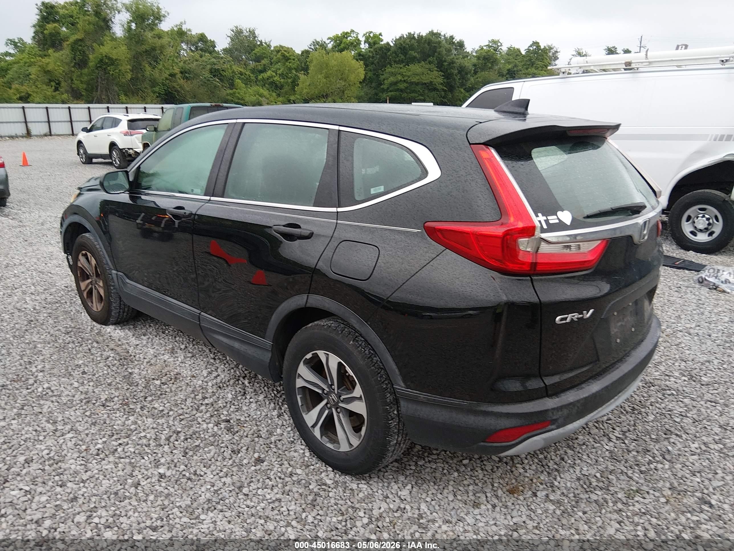 2019 Honda Cr-v Lx Черный vin: 2HKRW6H35KH212633