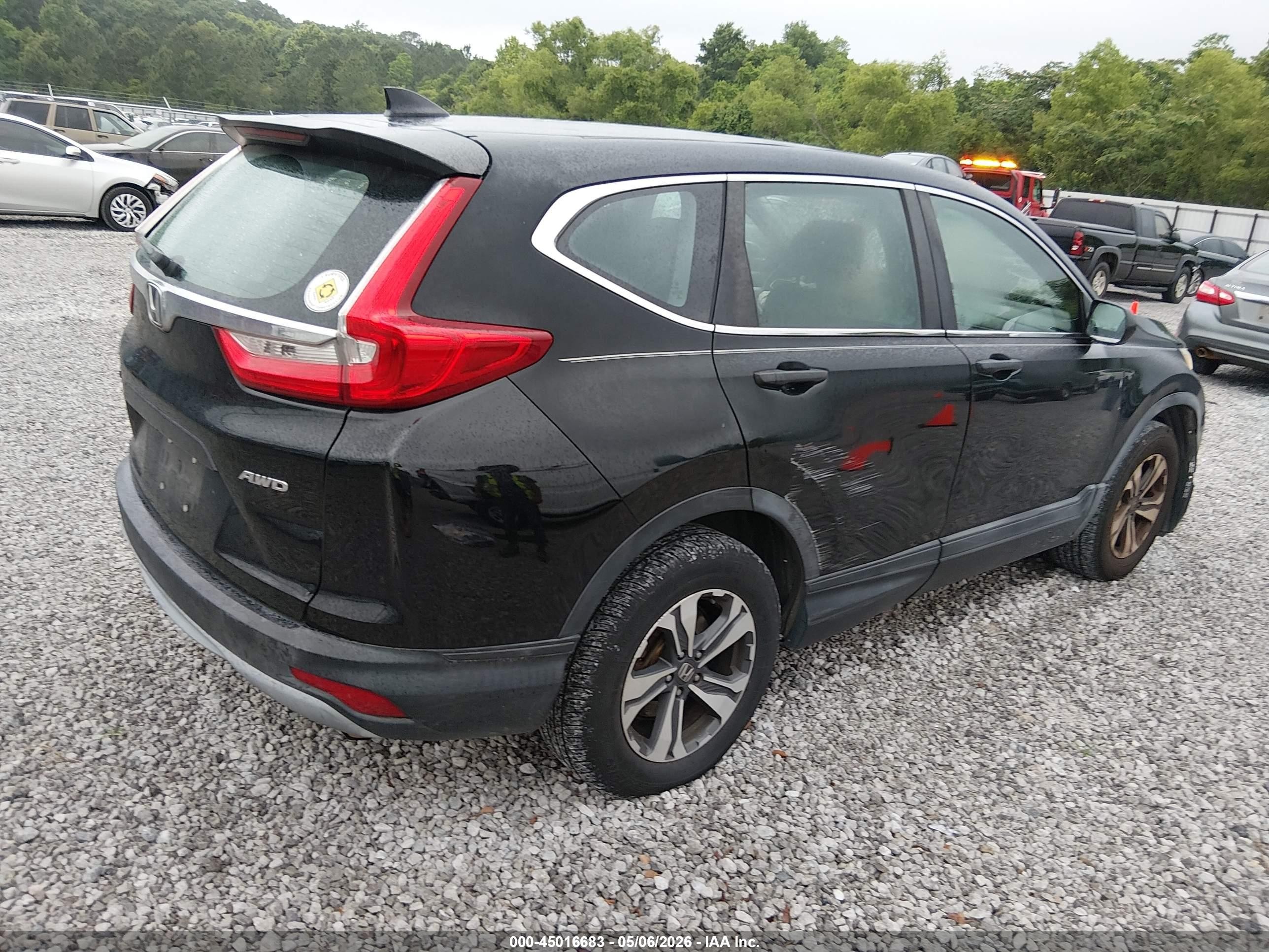 2019 Honda Cr-v Lx Черный vin: 2HKRW6H35KH212633