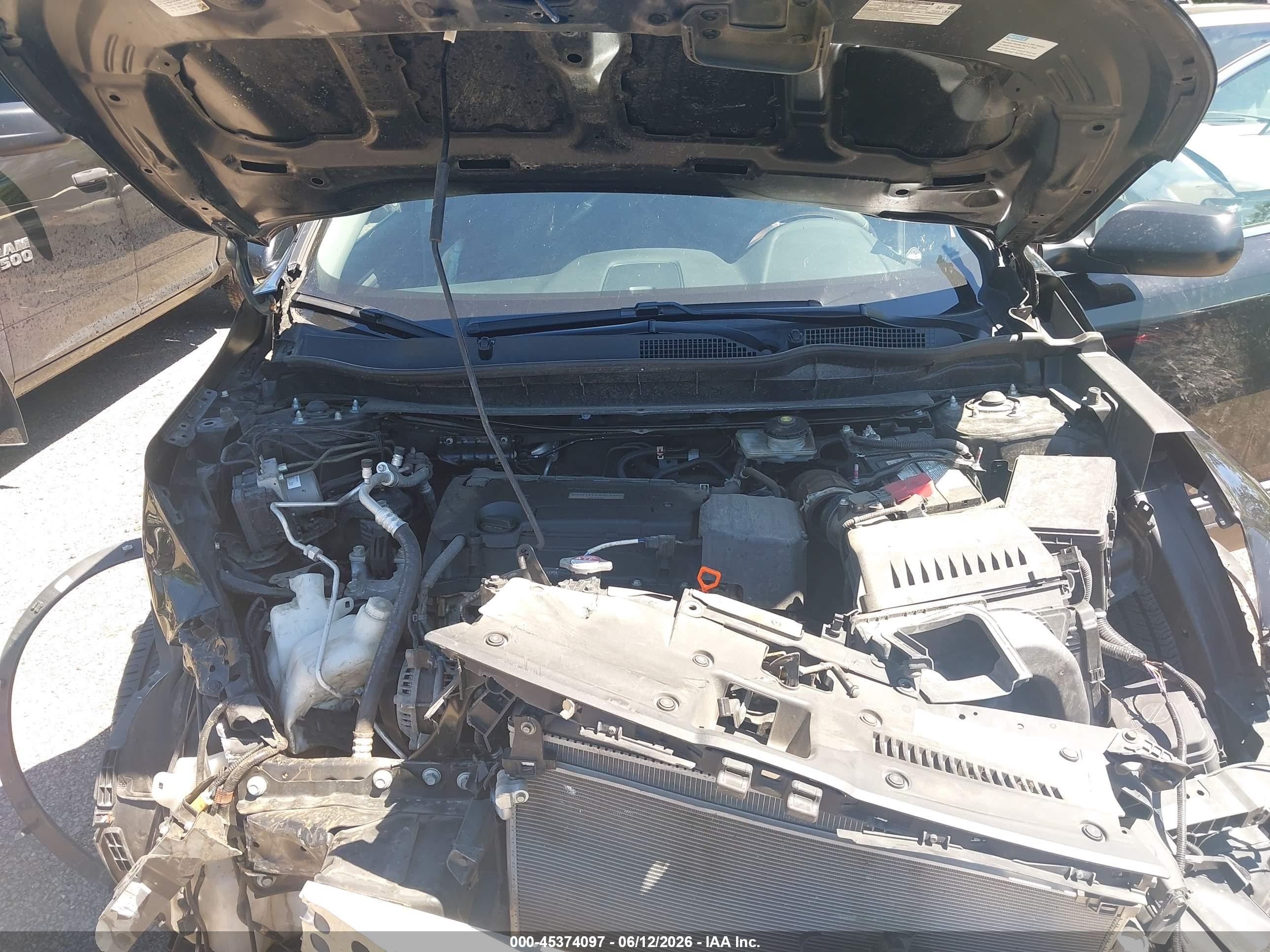 2019 Honda Cr-v Lx Black vin: 2HKRW6H37KH219793
