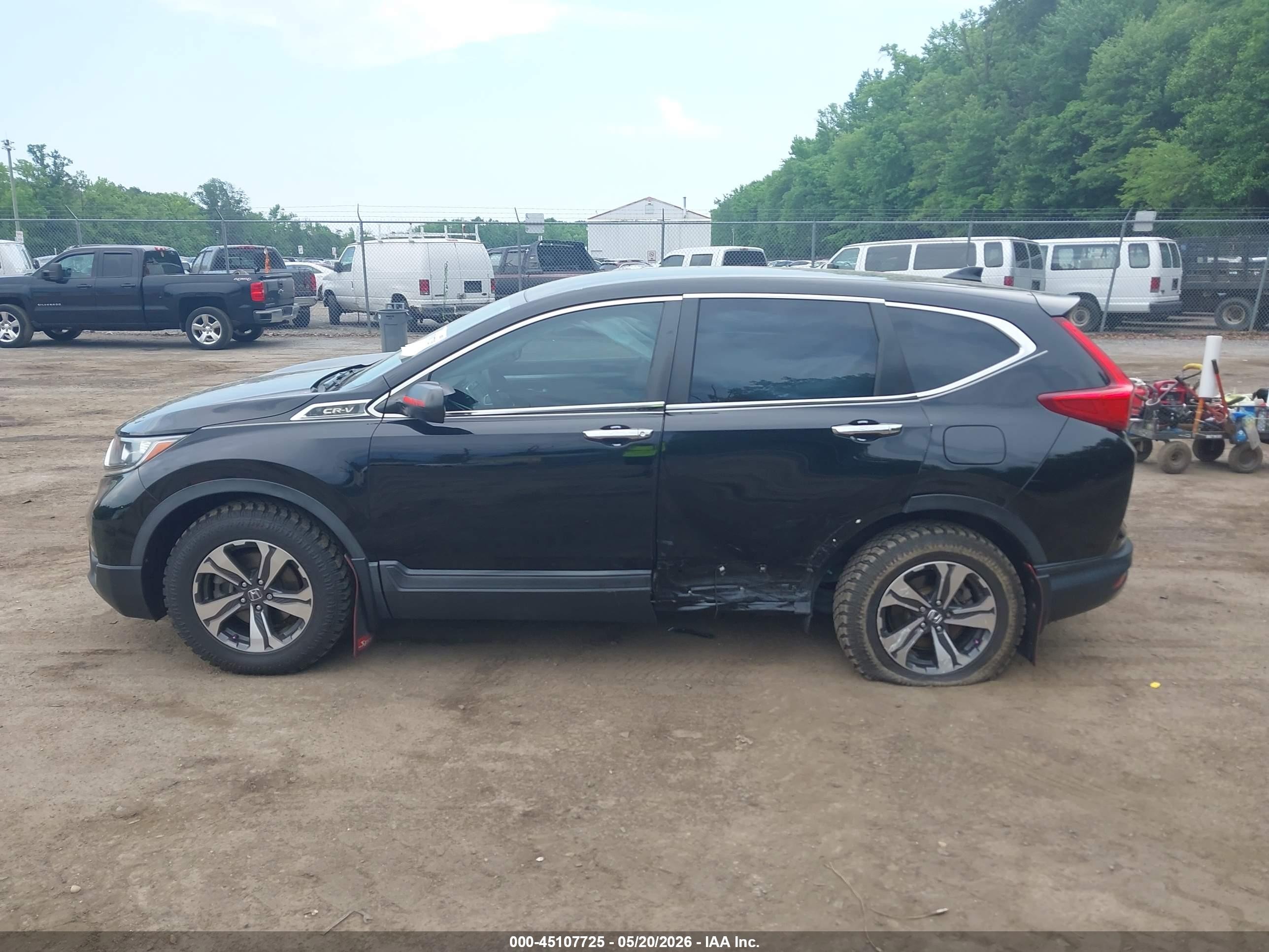 2019 Honda Cr-v Lx Black vin: 2HKRW6H38KH210925