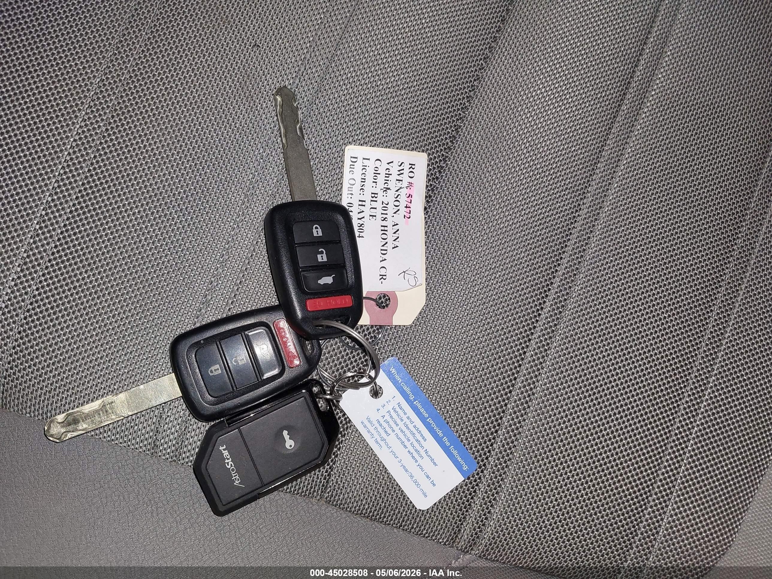2018 Honda Cr-v Lx Синий vin: 2HKRW6H39JH200077