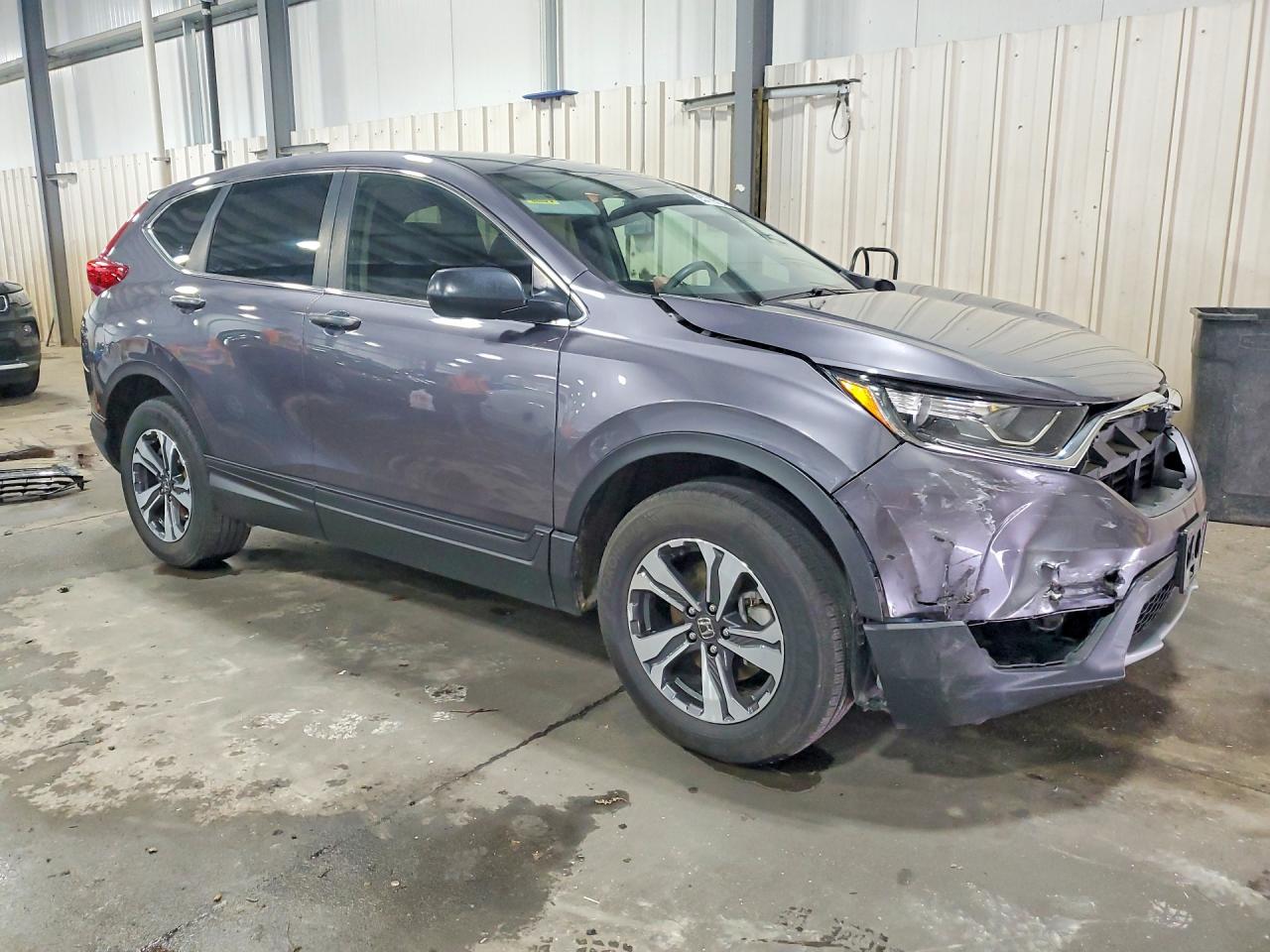 2019 Honda Cr-v Lx Gray vin: 2HKRW6H39KH218743