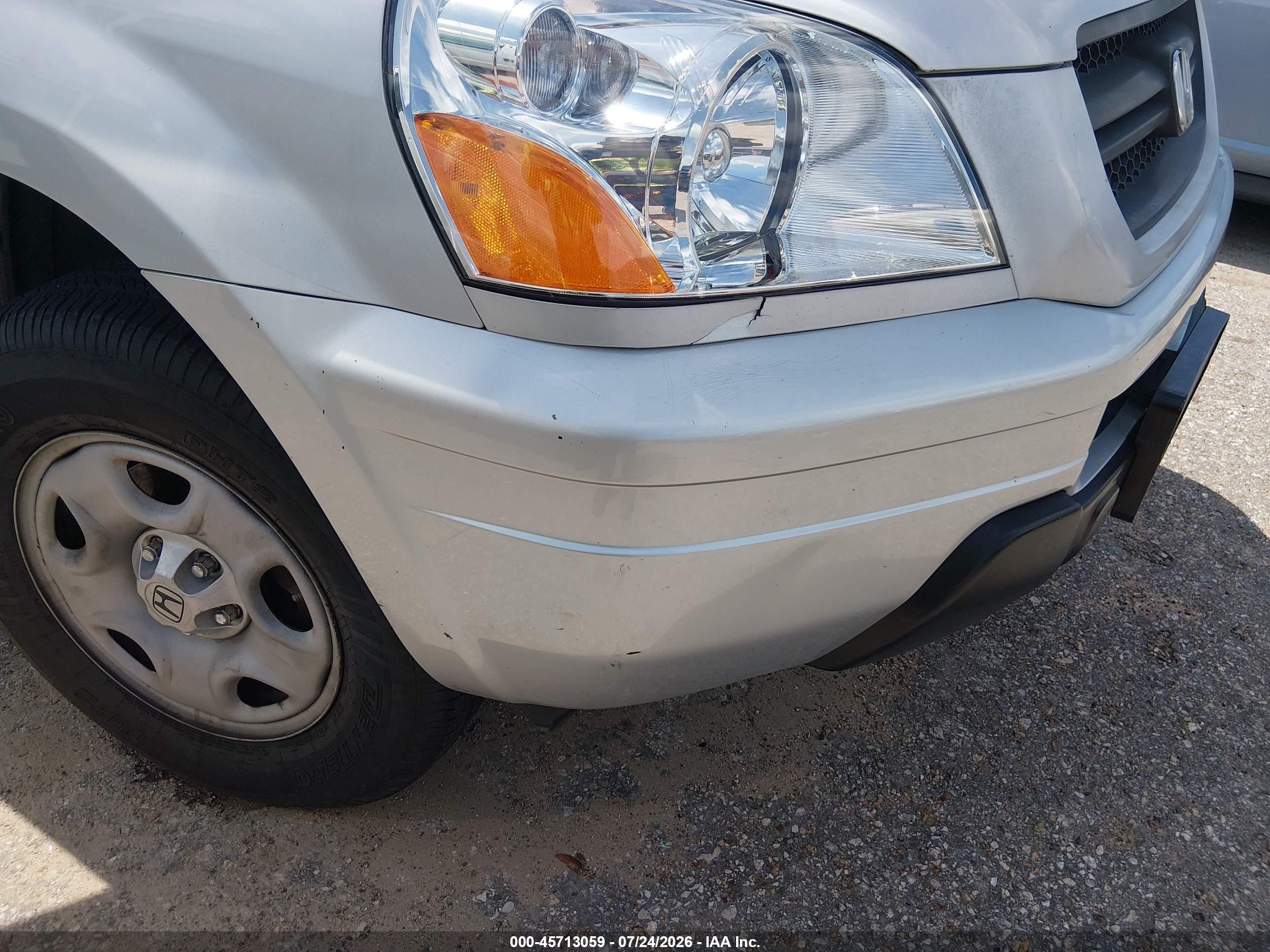2005 Honda Pilot Lx Серебряный vin: 2HKYF18105H551916