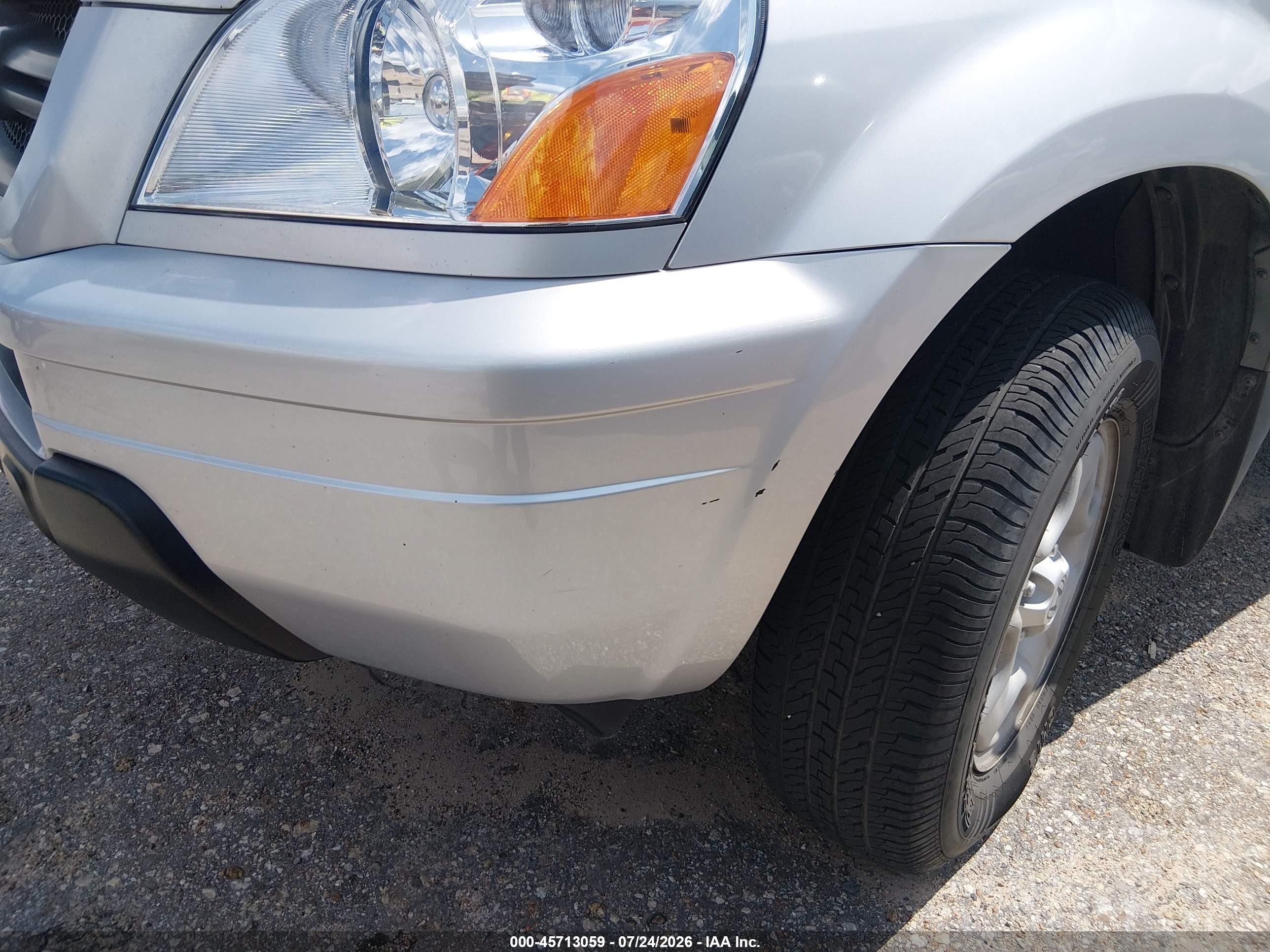2005 Honda Pilot Lx Серебряный vin: 2HKYF18105H551916