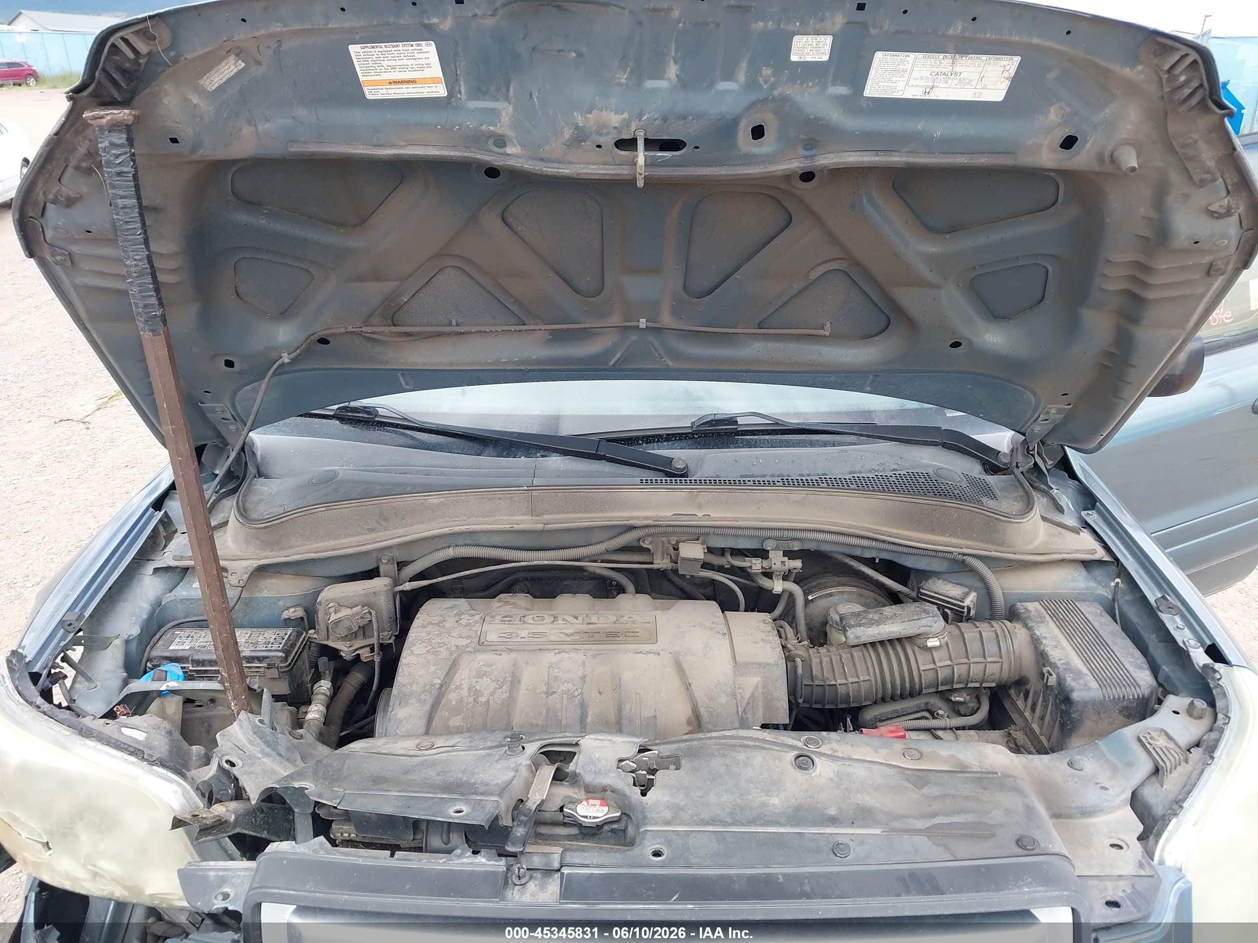 2006 Honda Pilot Lx Blue vin: 2HKYF18106H562979