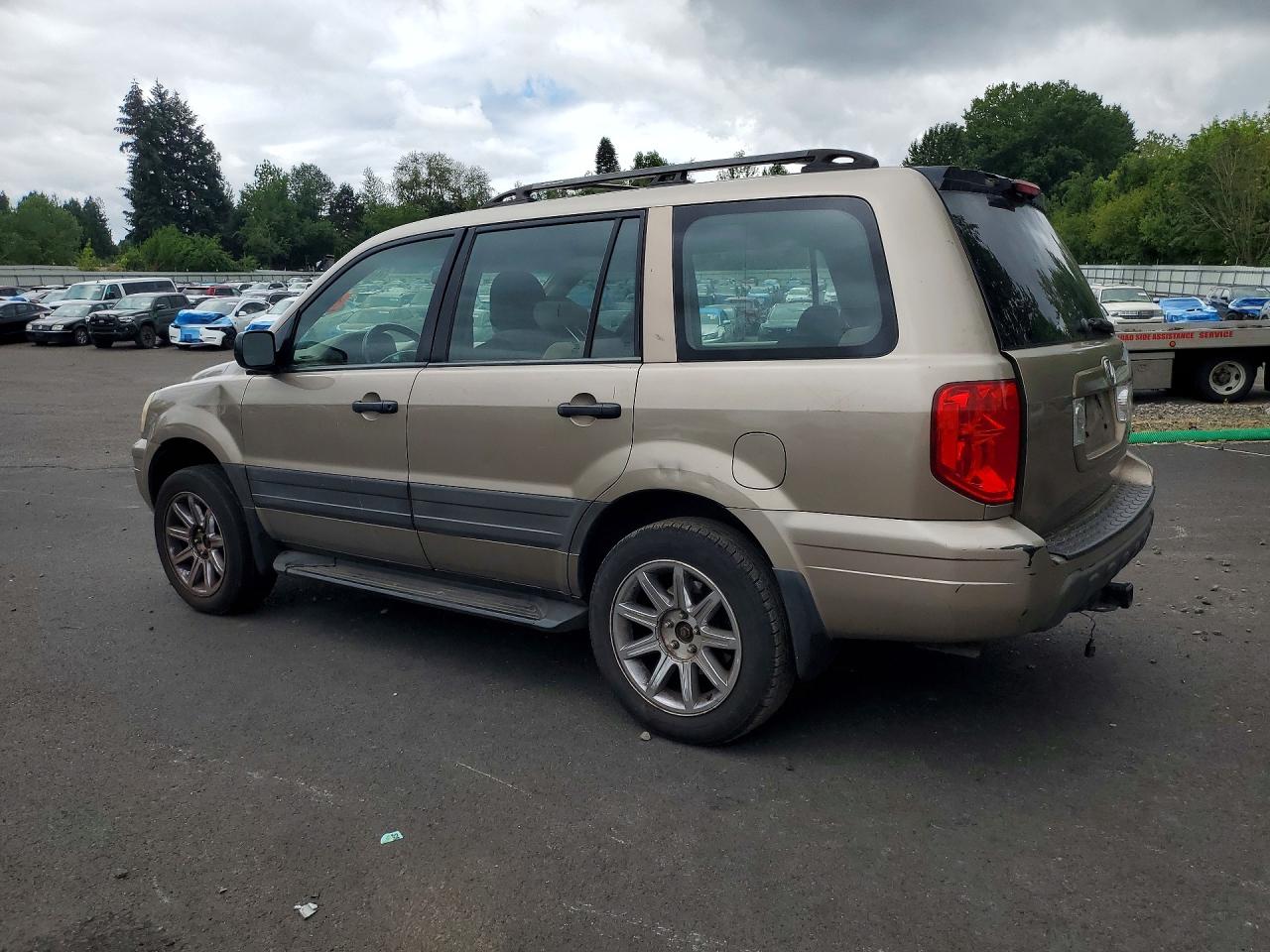 2003 Honda Pilot Lx Beige vin: 2HKYF18123H562901