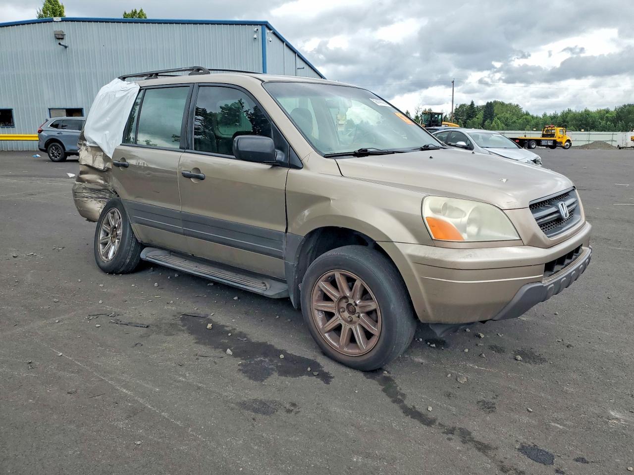 2003 Honda Pilot Lx Beige vin: 2HKYF18123H562901