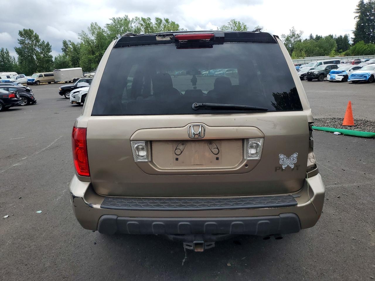 2003 Honda Pilot Lx Beige vin: 2HKYF18123H562901