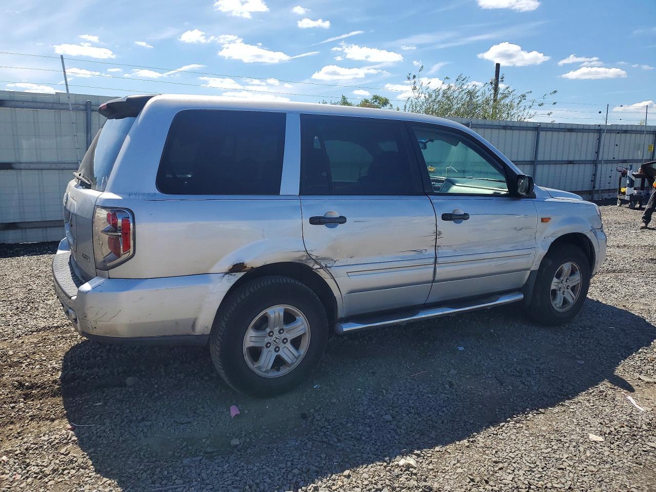 2006 Honda Pilot Lx Silver vin: 2HKYF18126H501245