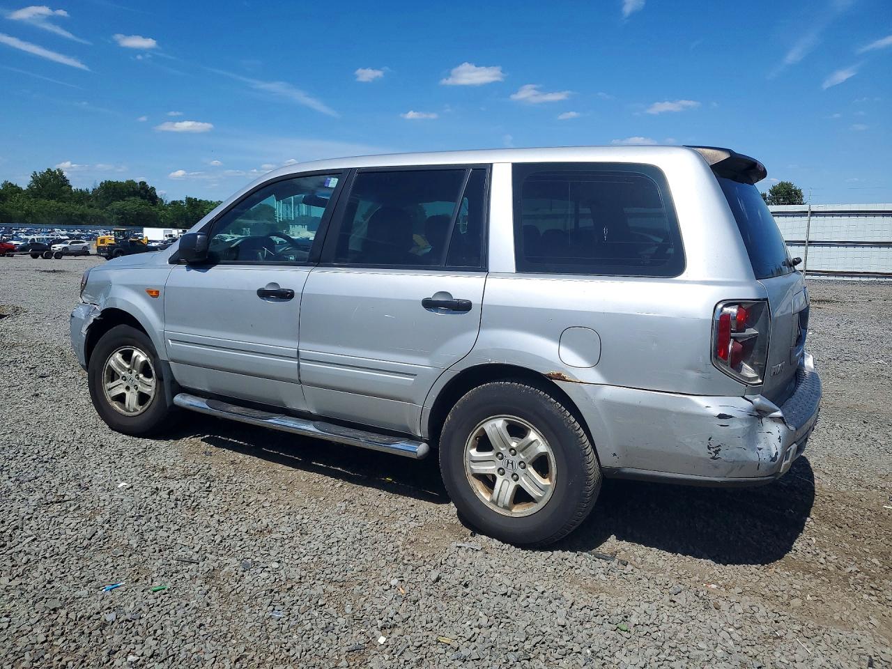 2006 Honda Pilot Lx Silver vin: 2HKYF18126H501245