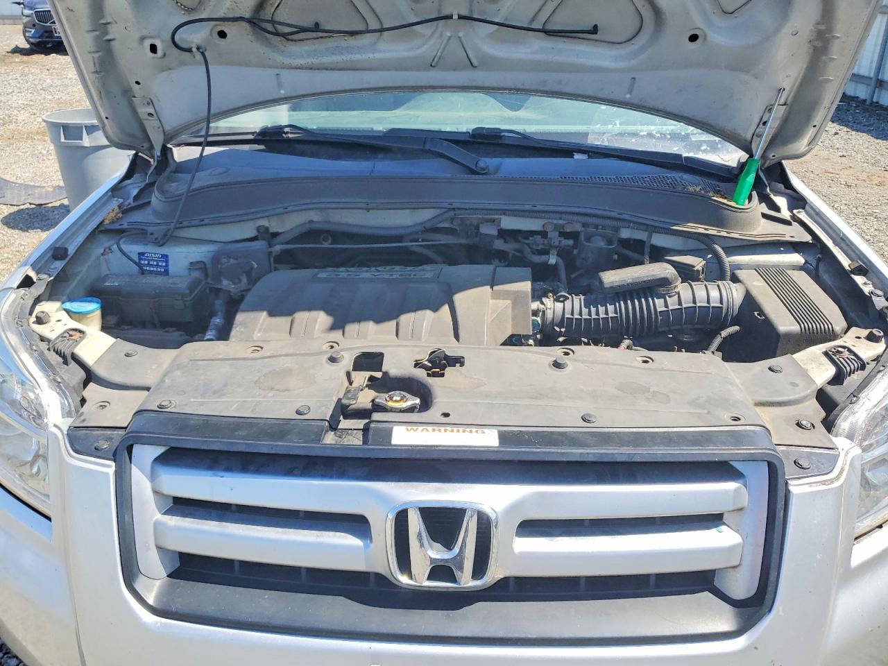 2006 Honda Pilot Lx Silver vin: 2HKYF18126H501245